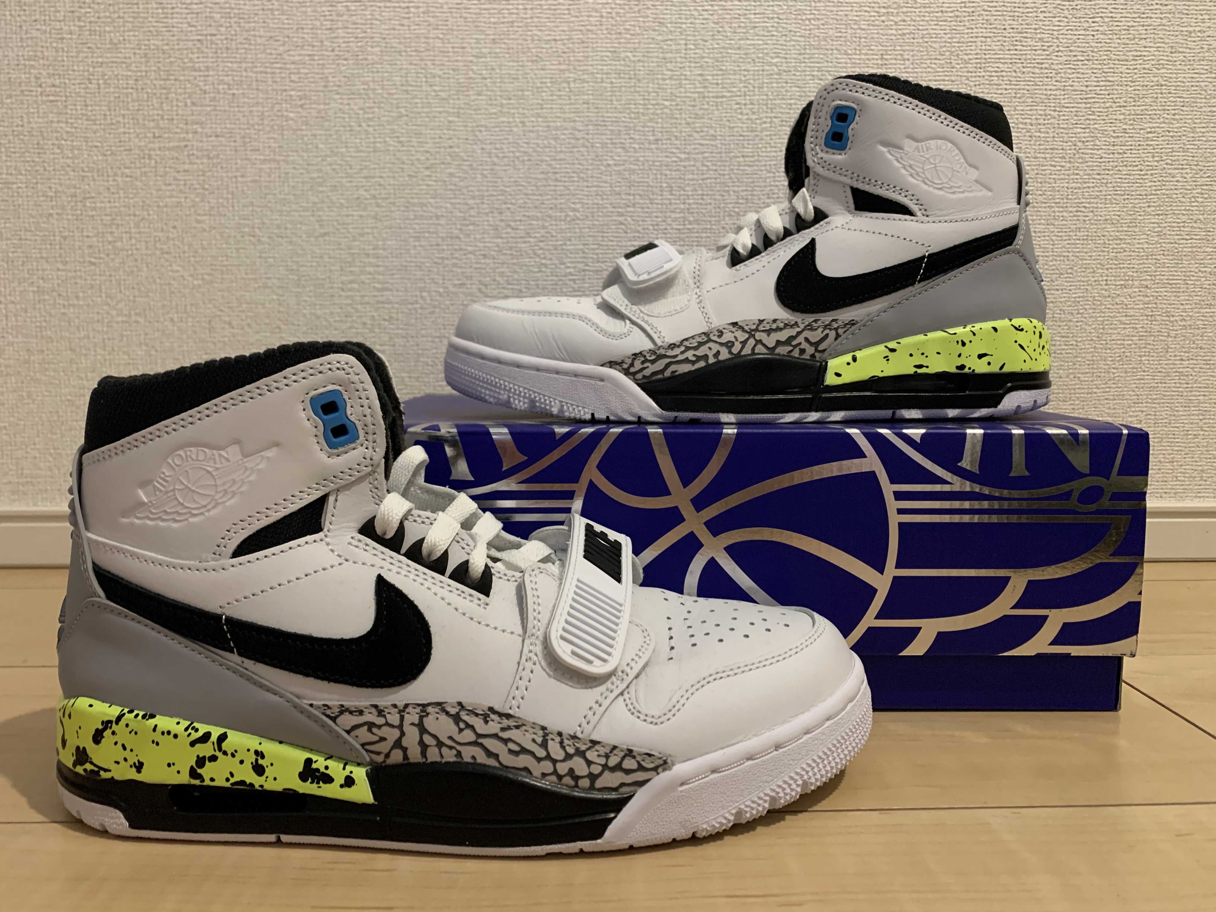 DON C × NIKE JORDAN LEGACY 312 BLACK-VOLT-VIVID BLUE