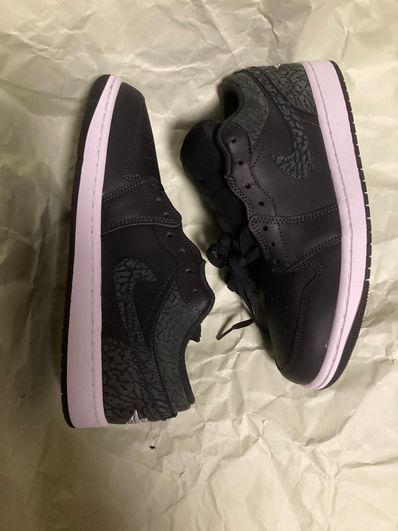 Nike Air Jordan 1 Low "Black Elephant/Safari"