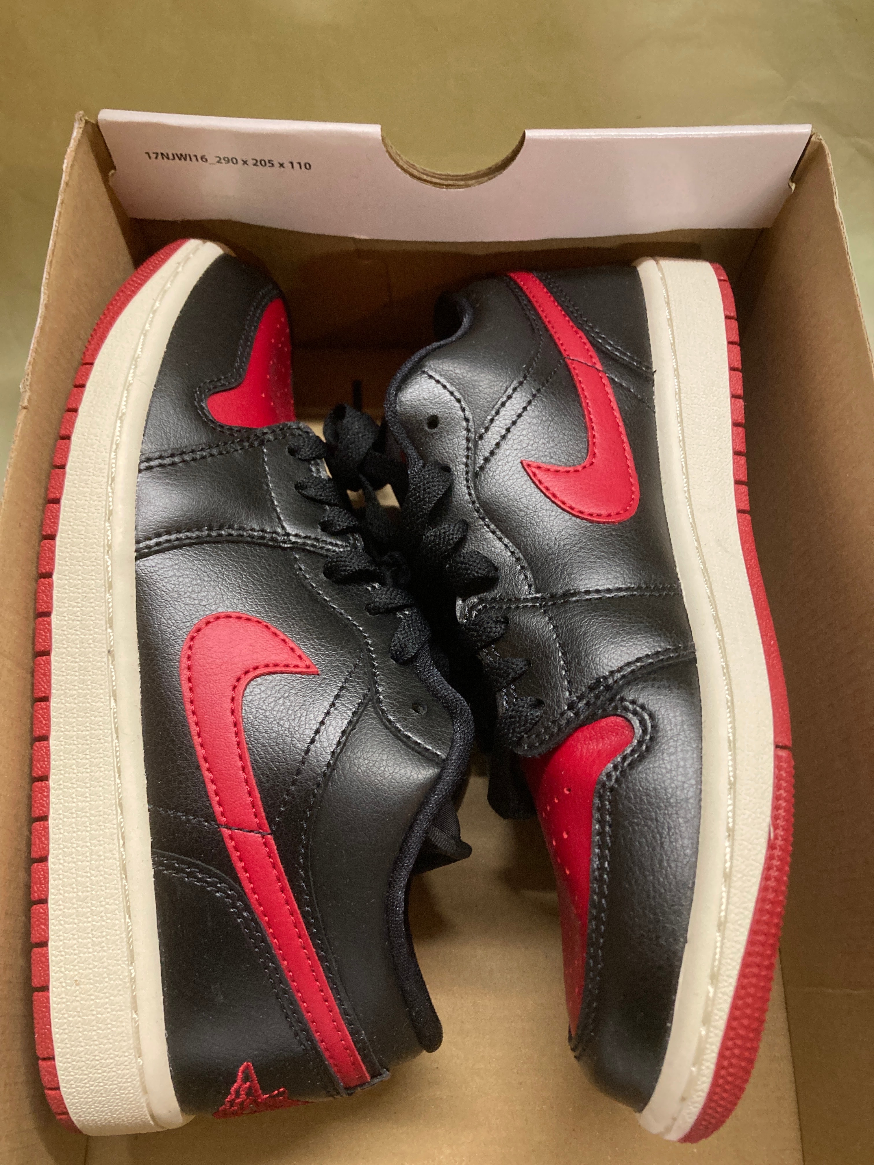 Nike Women's Air Jordan 1 Low "Bred/Sail"