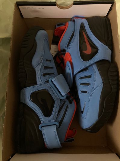 AMBUSH × Nike Air Adjust Force "University Blue and Habanero Red"