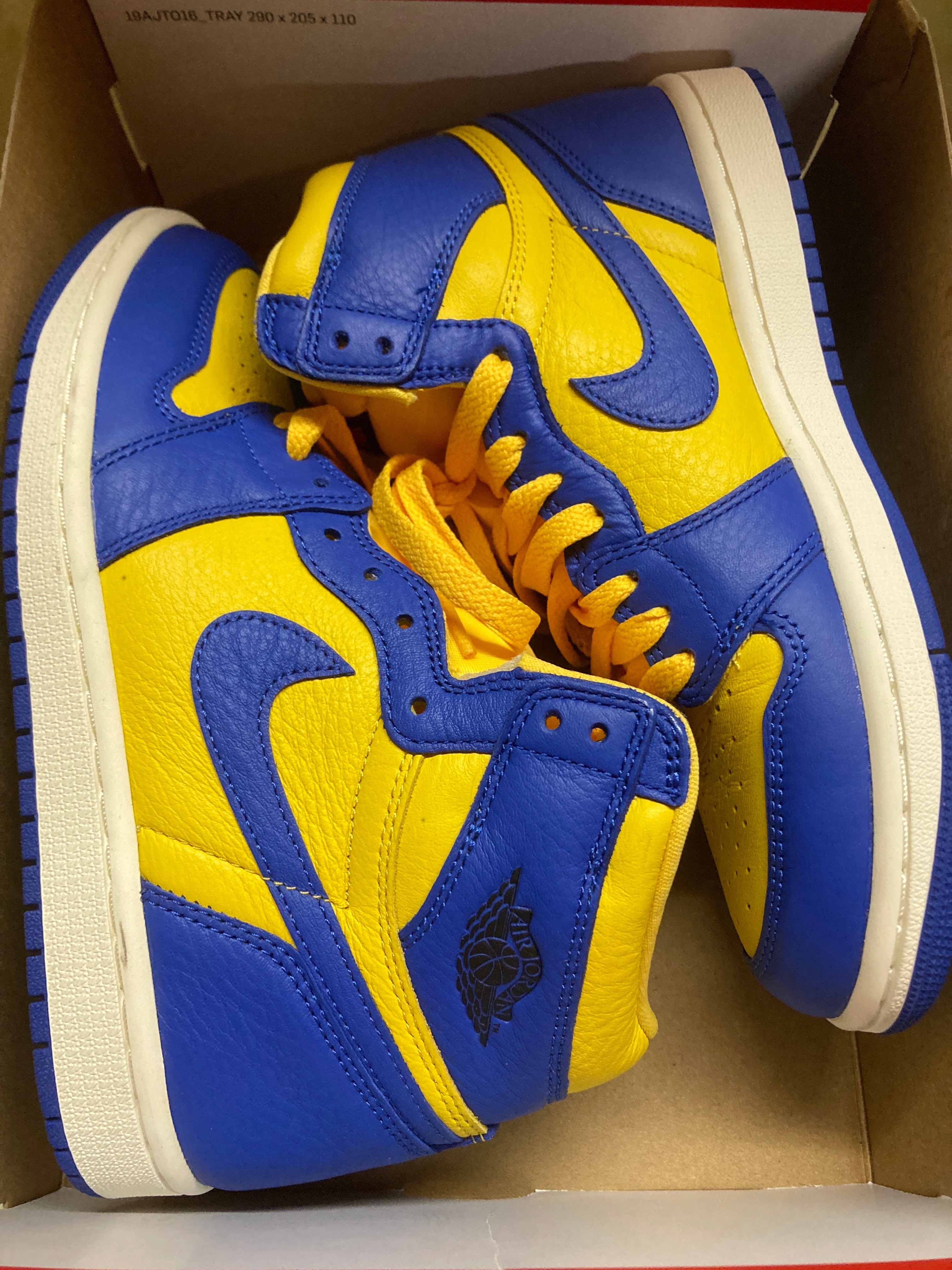 Nike Women's Air Jordan 1 High OG "Game Royal and Varsity Maize"