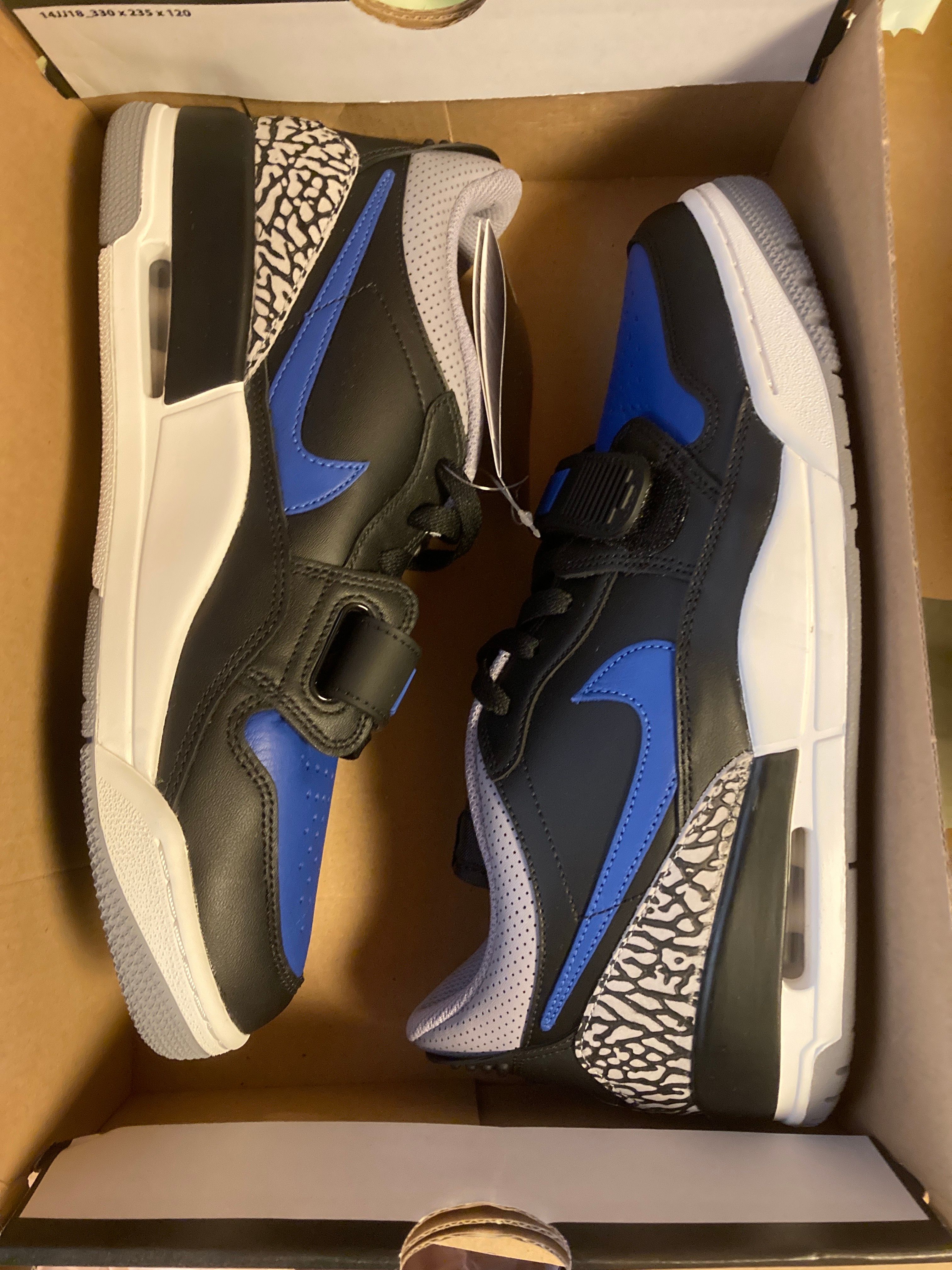 Nike Jordan Legacy 312 Low "Black/Game Royal/White"