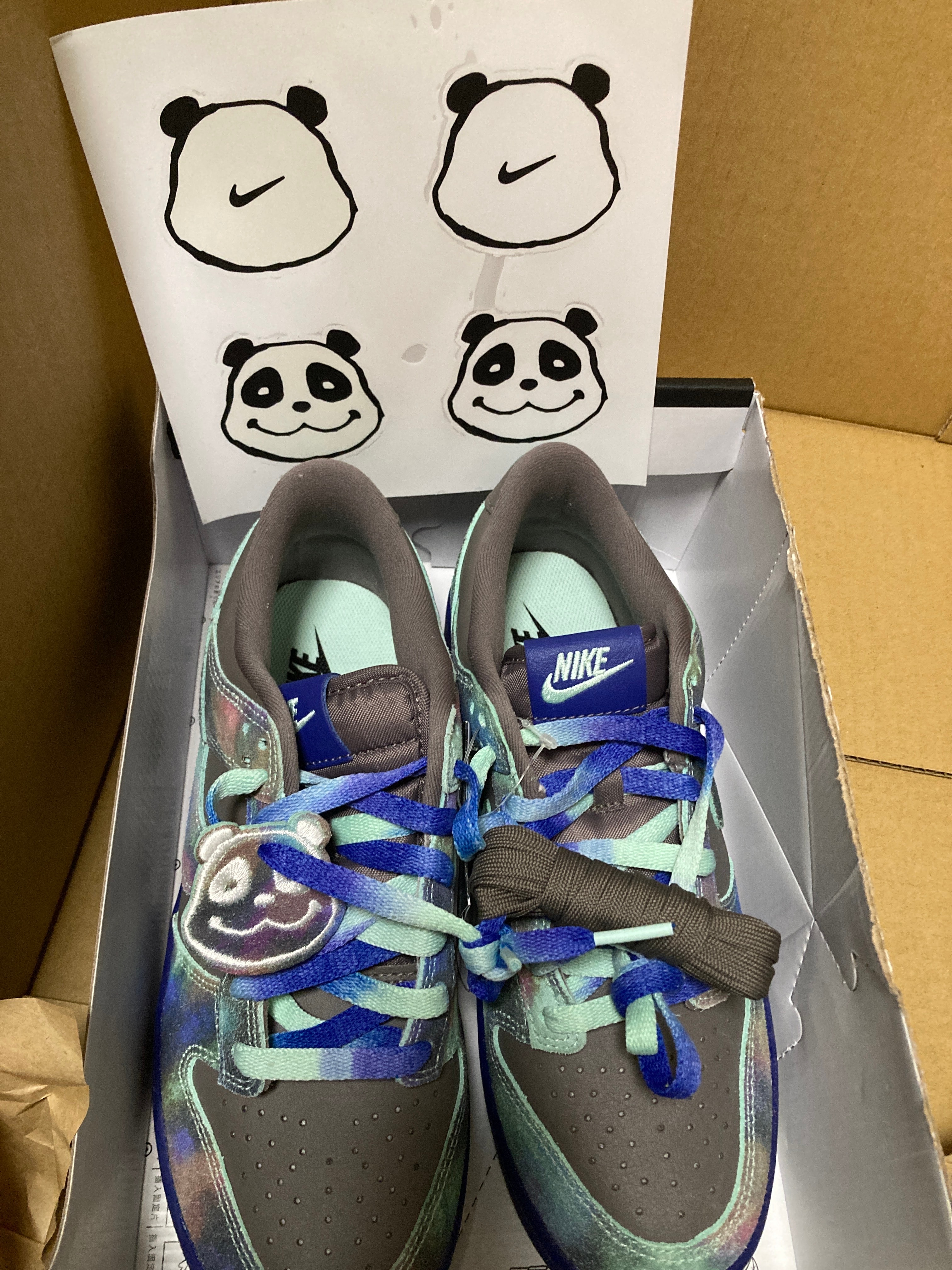 Nike GS Dunk Low "Panda/Cave Stone"