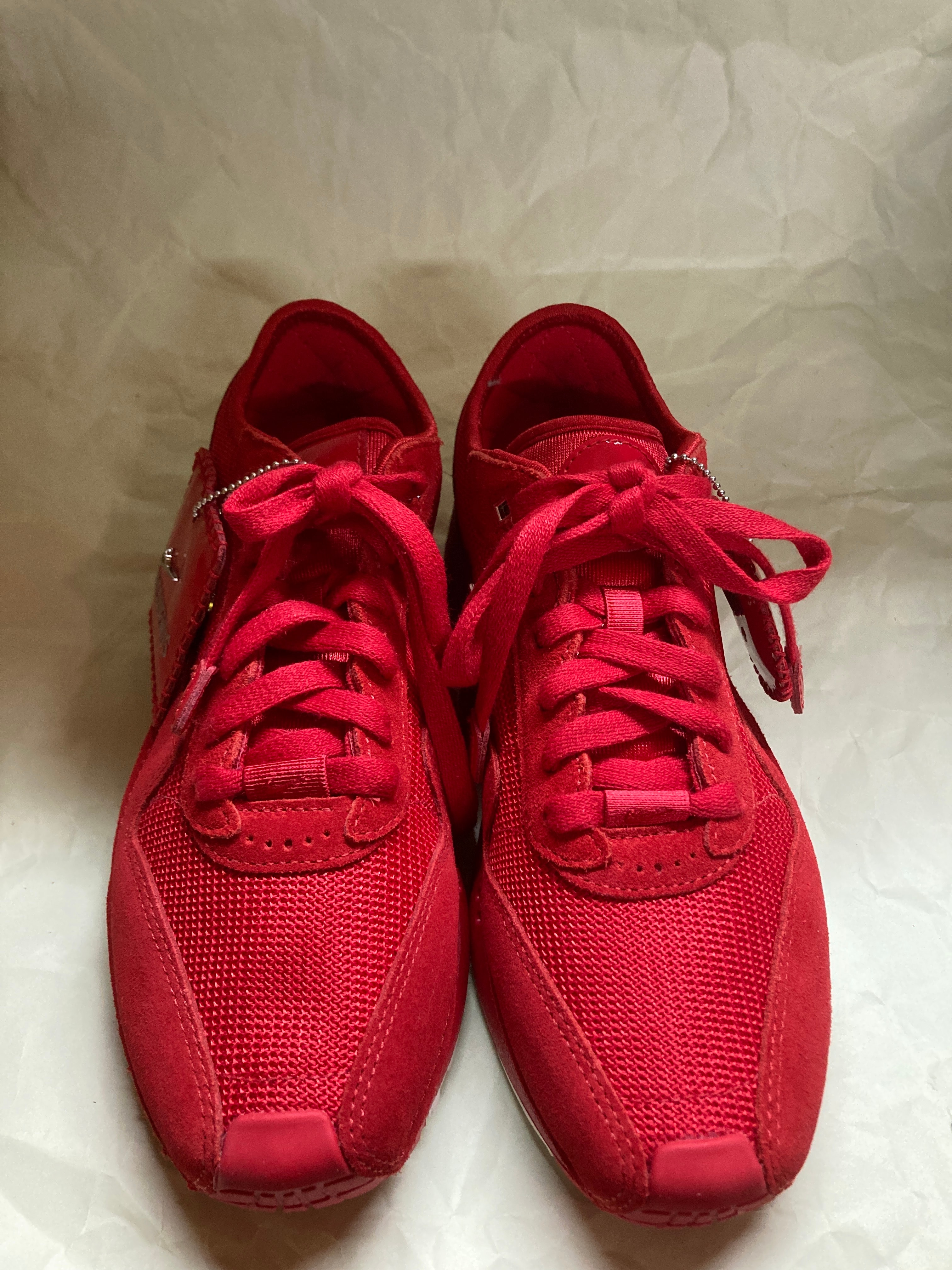 Jacquemus × Nike Women's Air Max 1 SP "University Red and Metallic Silver"