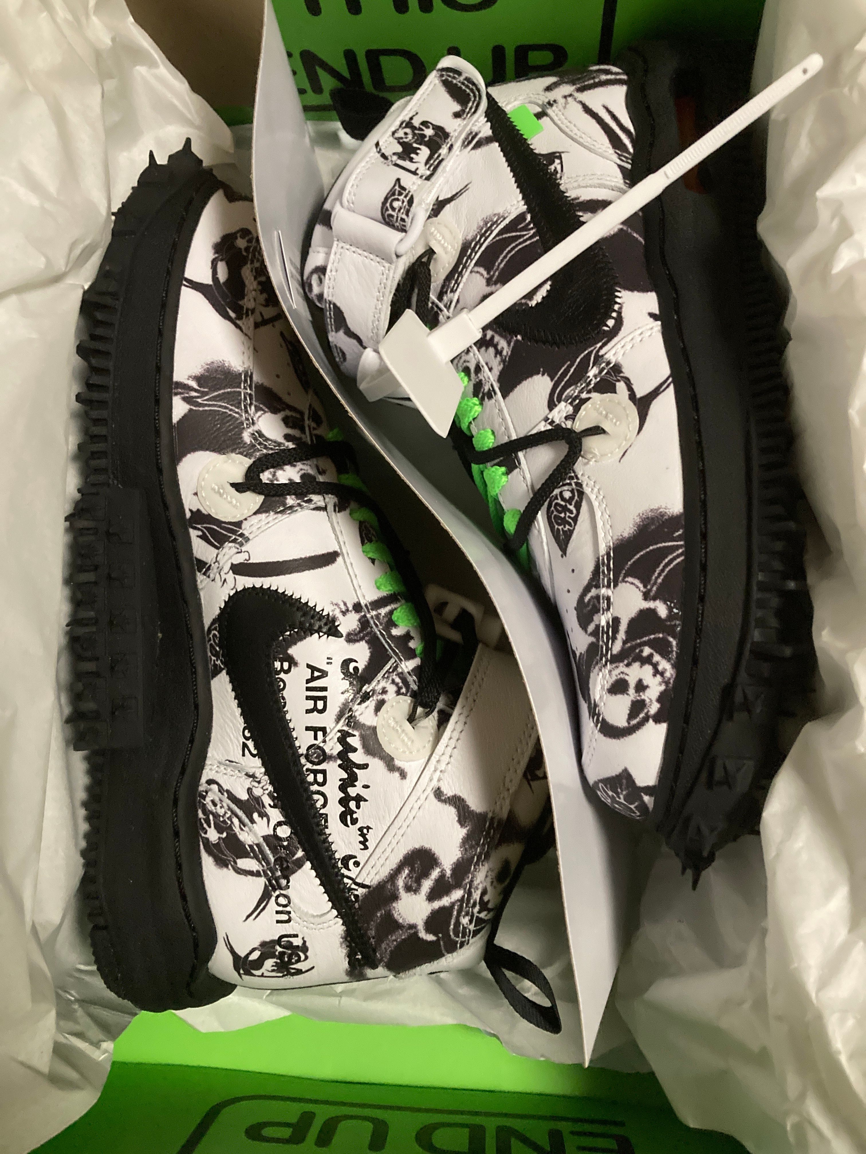 Off-White × Nike Air Force 1 Mid "Grim Reaper"