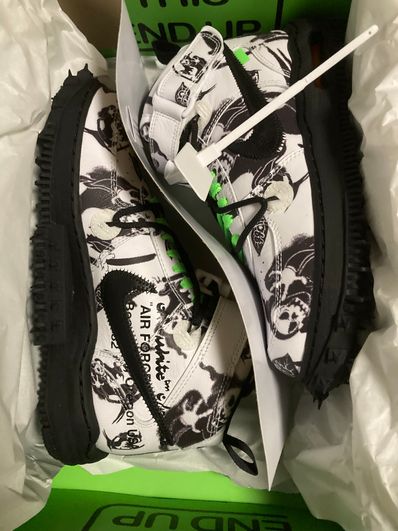 Off-White × Nike Air Force 1 Mid "Grim Reaper"