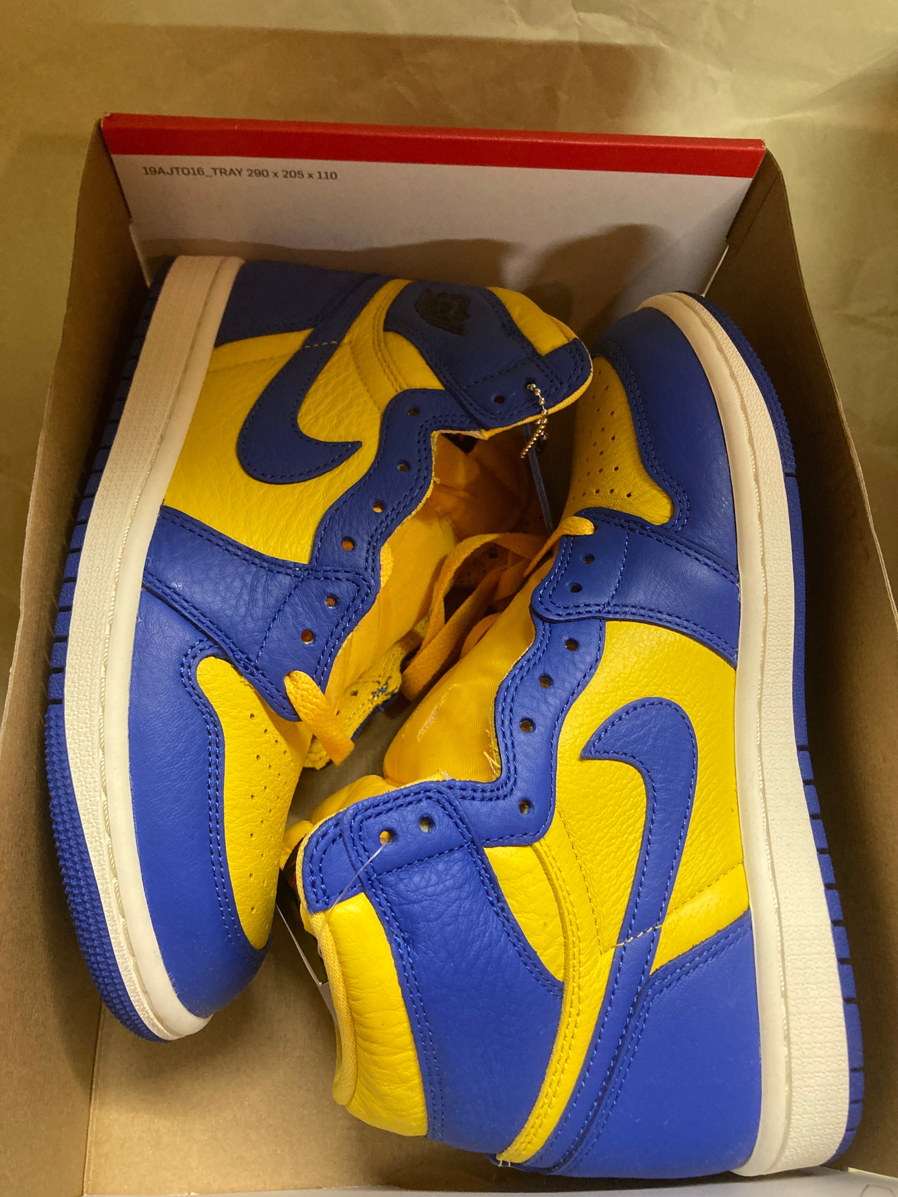 Nike Women's Air Jordan 1 High OG "Game Royal and Varsity Maize"