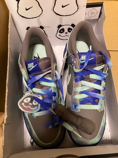 Nike GS Dunk Low "Panda/Cave Stone"