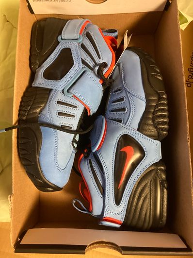 AMBUSH × Nike Air Adjust Force "University Blue and Habanero Red"
