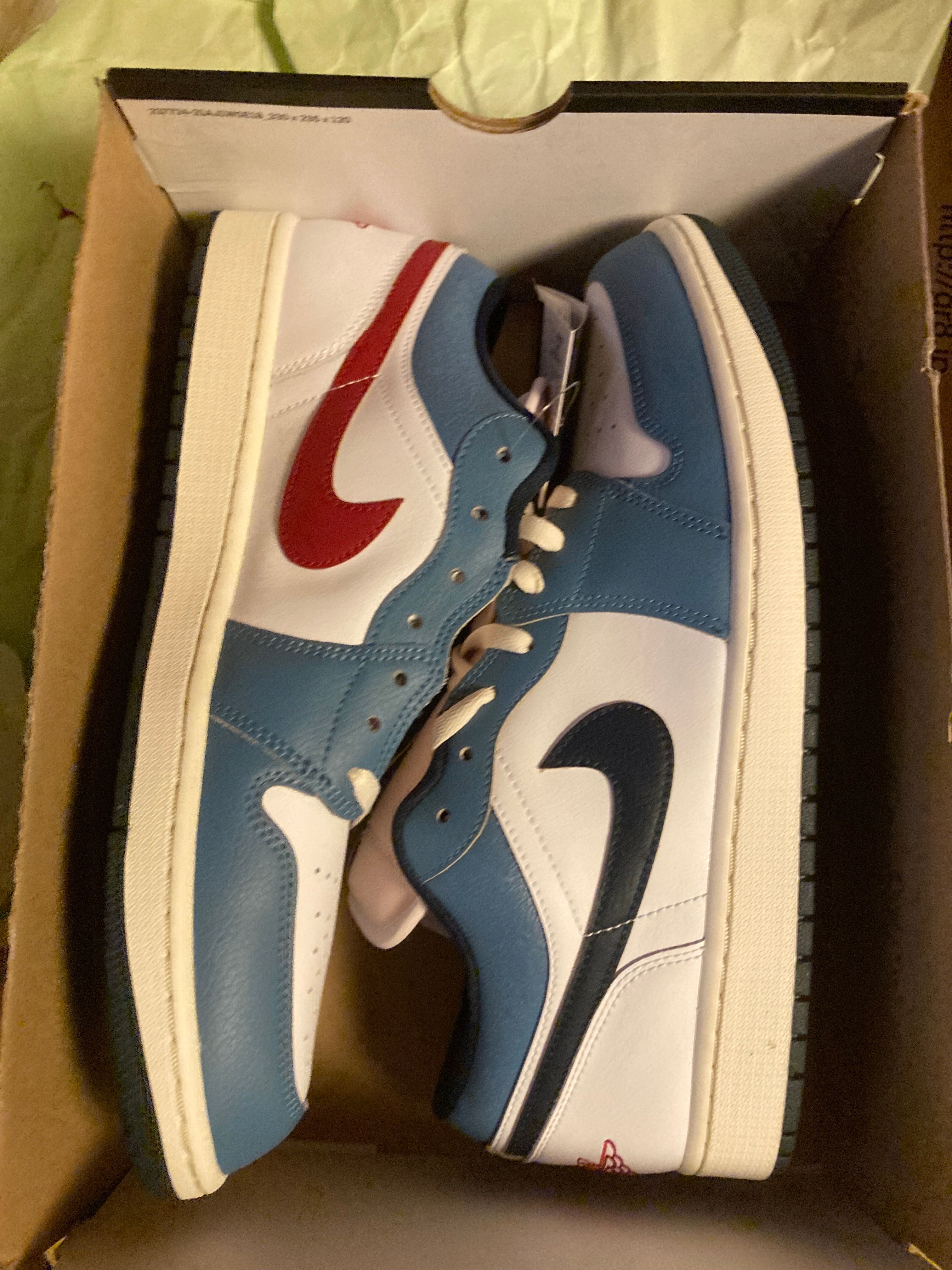 Nike Air Jordan 1 Low "White/Aegean Storm"