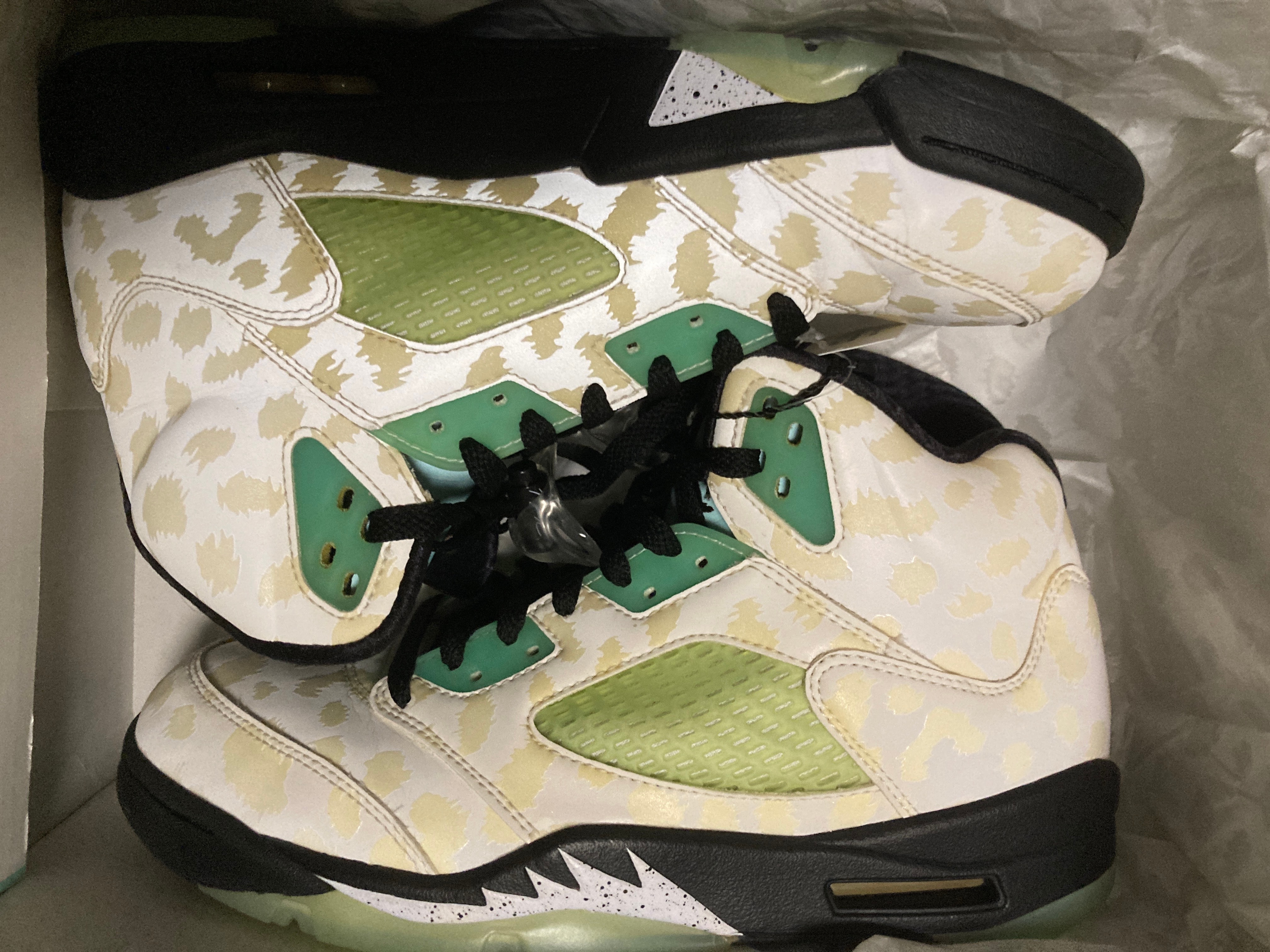 Nike Air Jordan 5 "White/Black/Island Green"