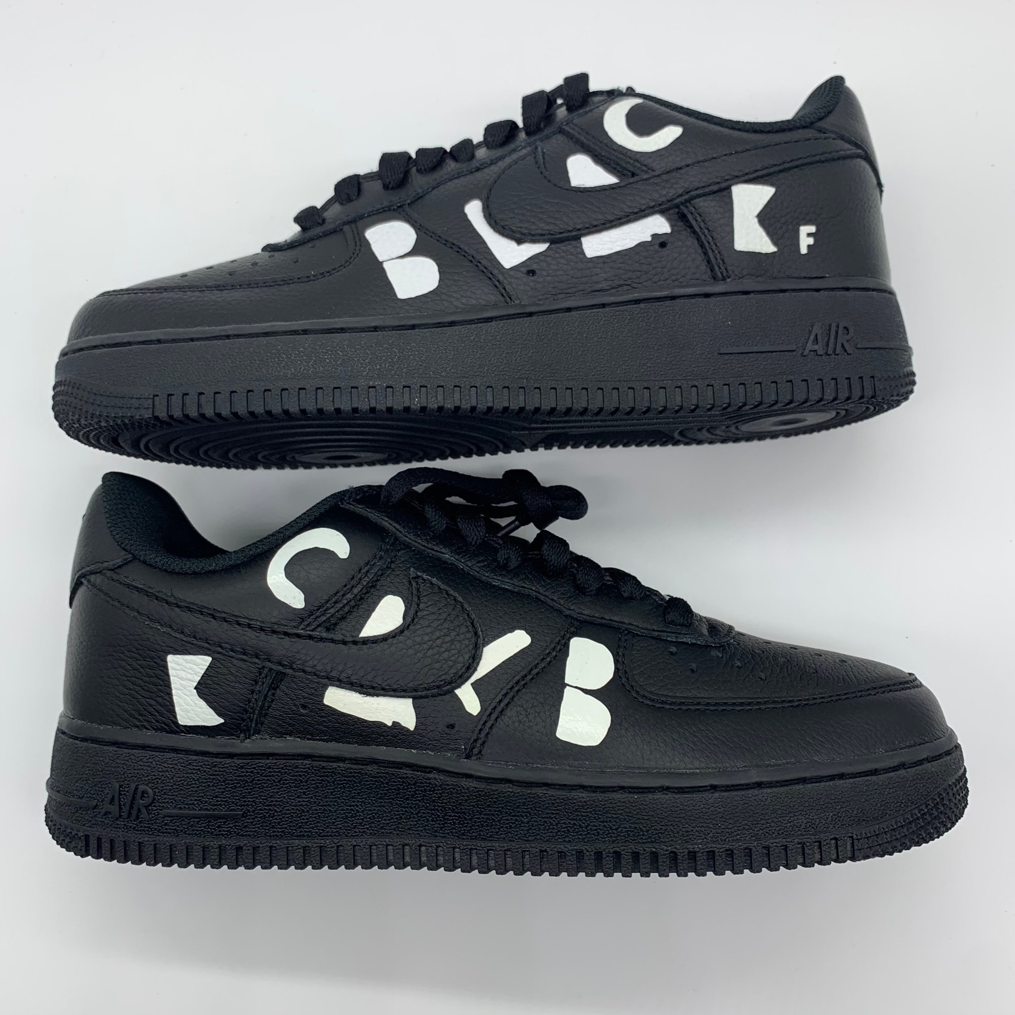 BLACK COMME des GARCONS × Nike Air Force 1 Low Retro "Black"