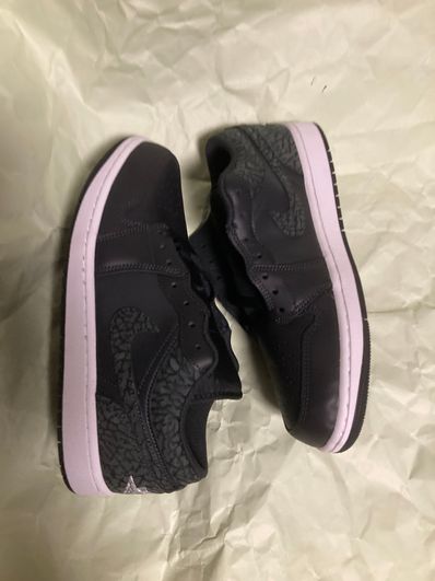 Nike Air Jordan 1 Low "Black Elephant/Safari"