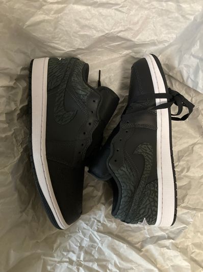 Nike Air Jordan 1 Low "Black Elephant/Safari"