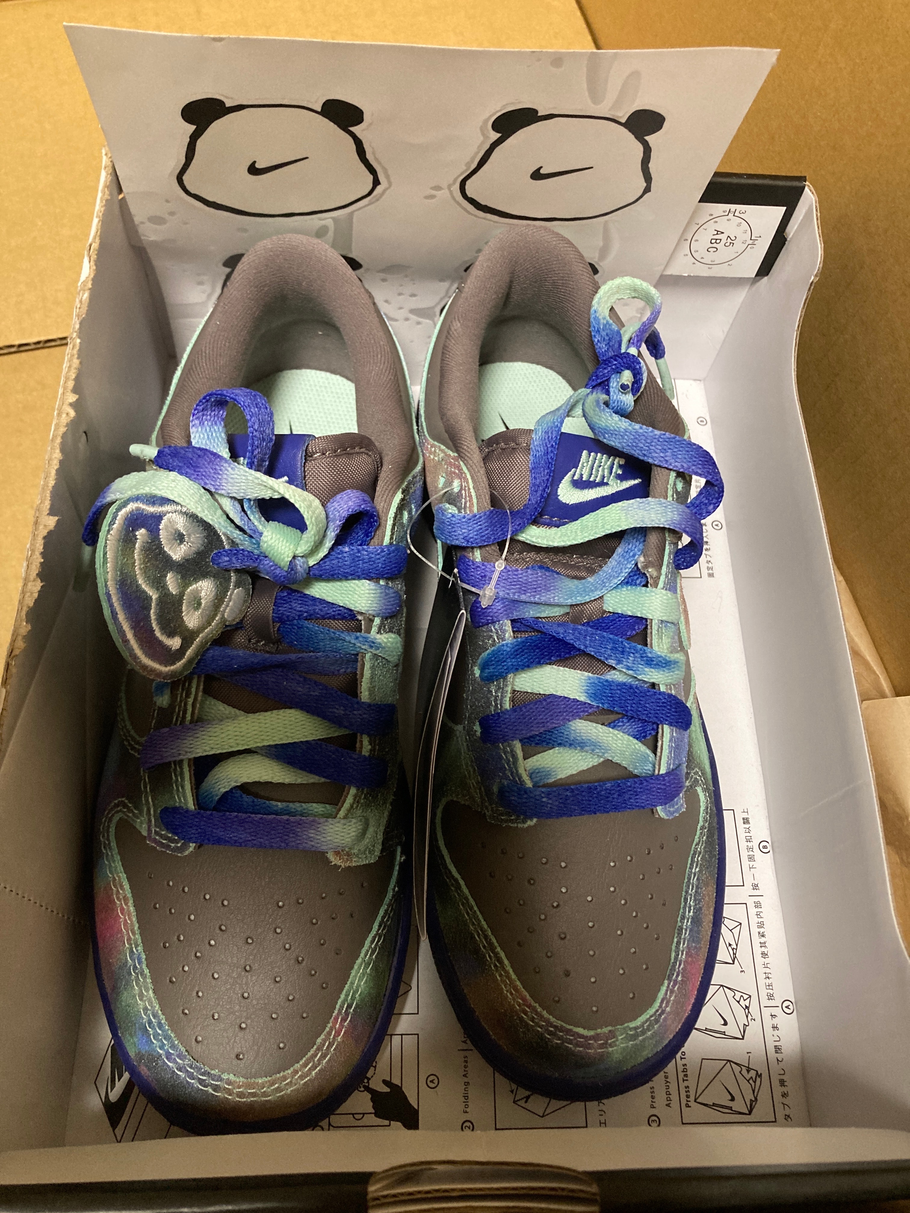 Nike GS Dunk Low "Panda/Cave Stone"