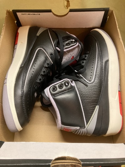 Nike GS Air Jordan 2 Retro "Black Cement"