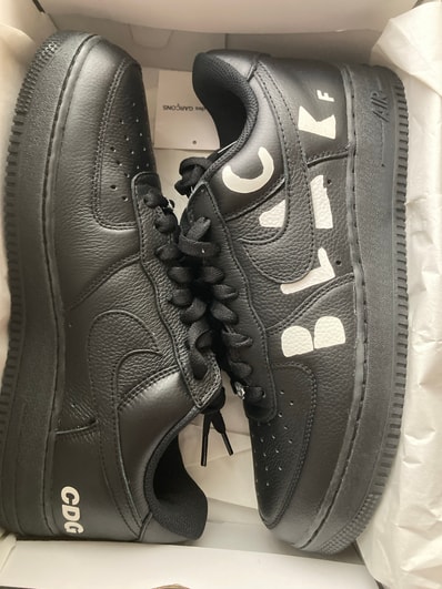 BLACK COMME des GARCONS × Nike Air Force 1 Low Retro "Black"