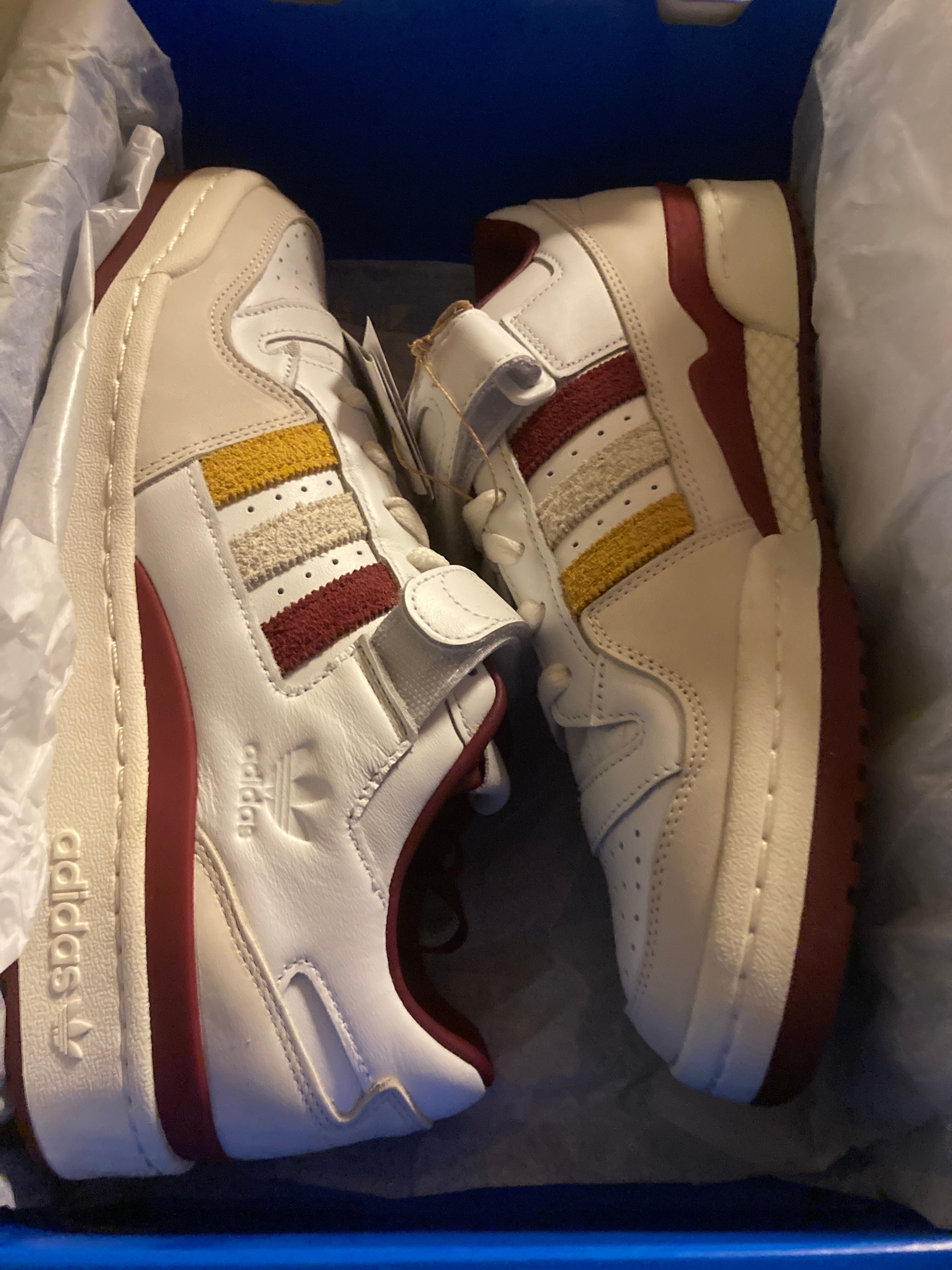 END. × adidas Forum Varsity Forum Low "Burgundy"