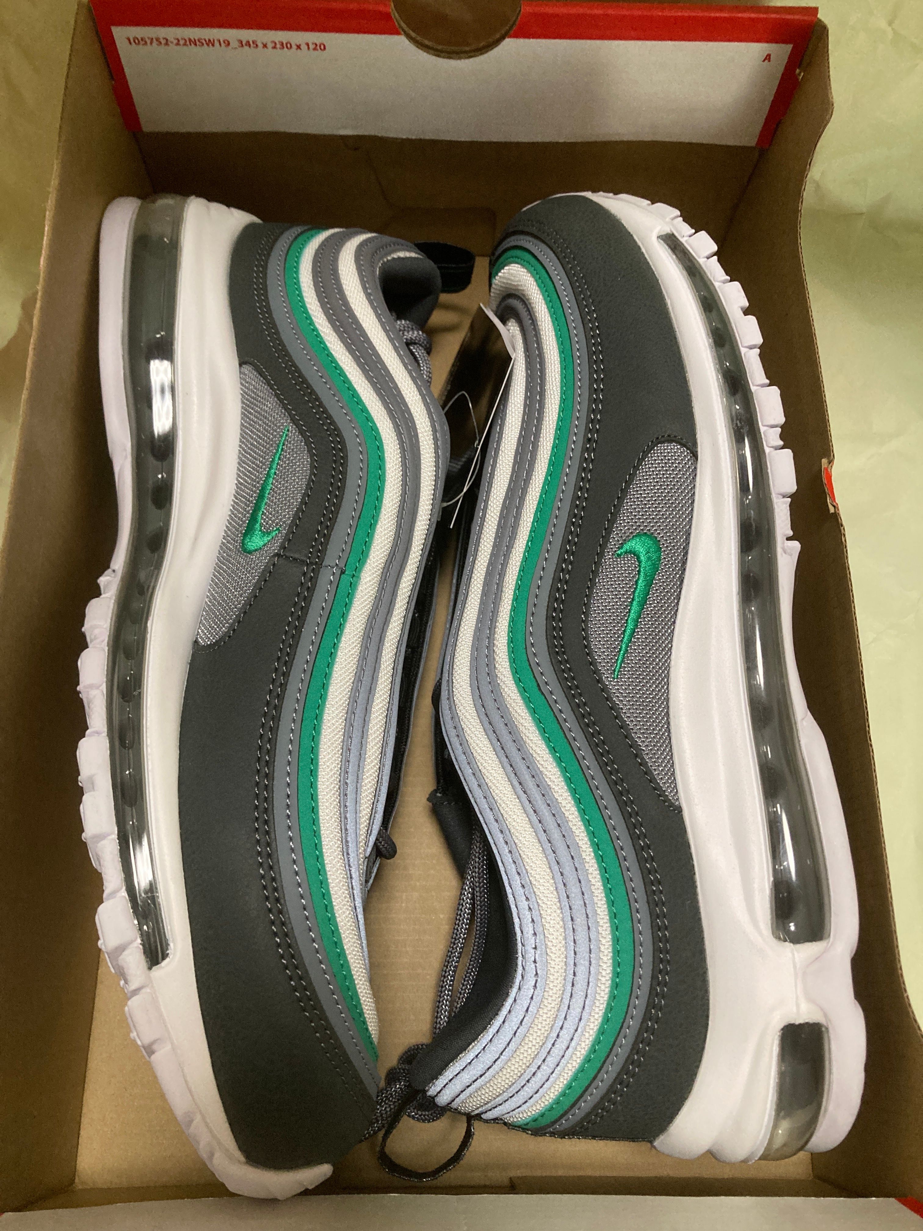 Nike Air Max 97 "Cool Gray/Anthracite/Summit White/Stadium Green"