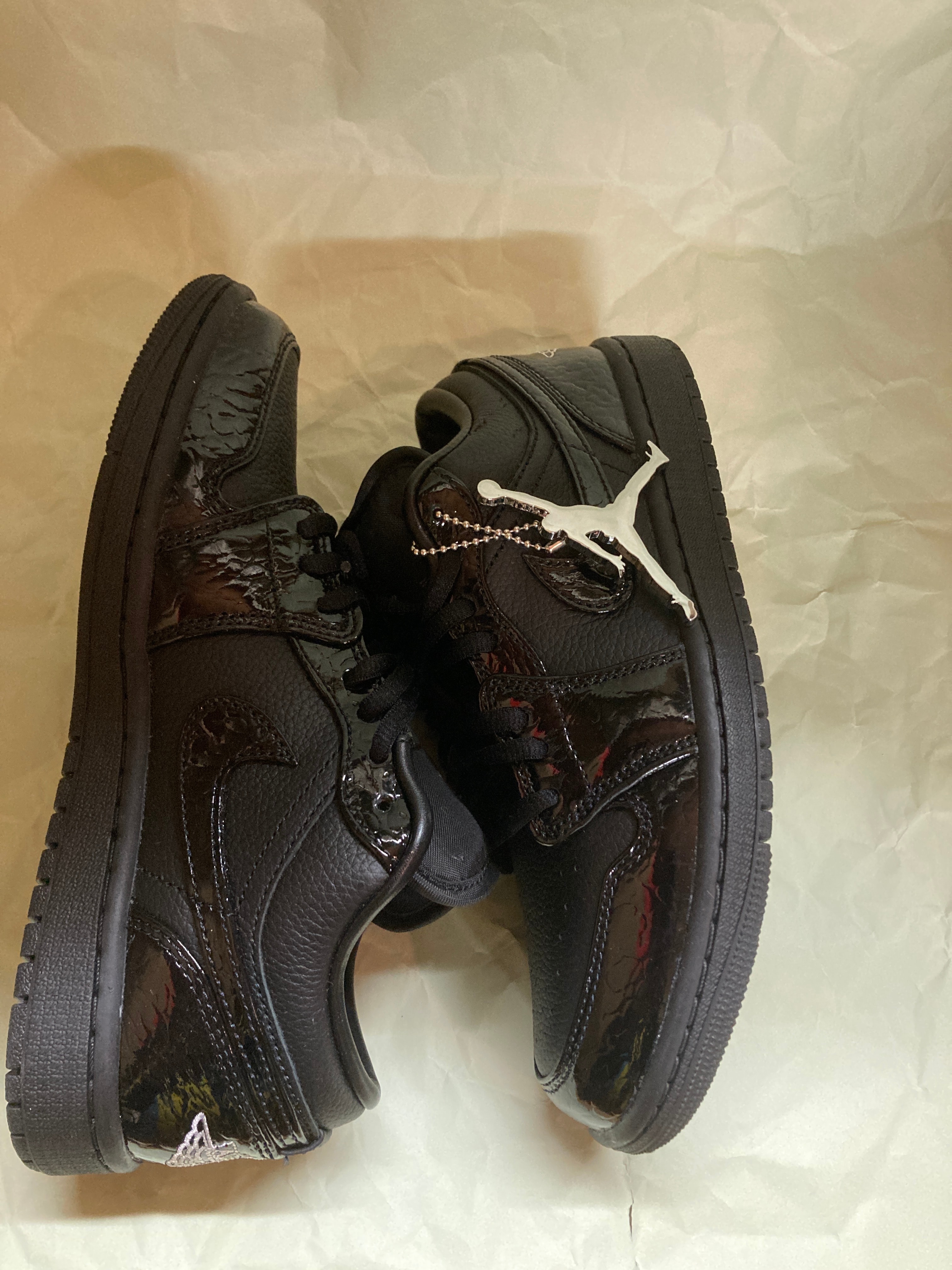 Nike Women's Air Jordan 1 Low SE "Black Croc"