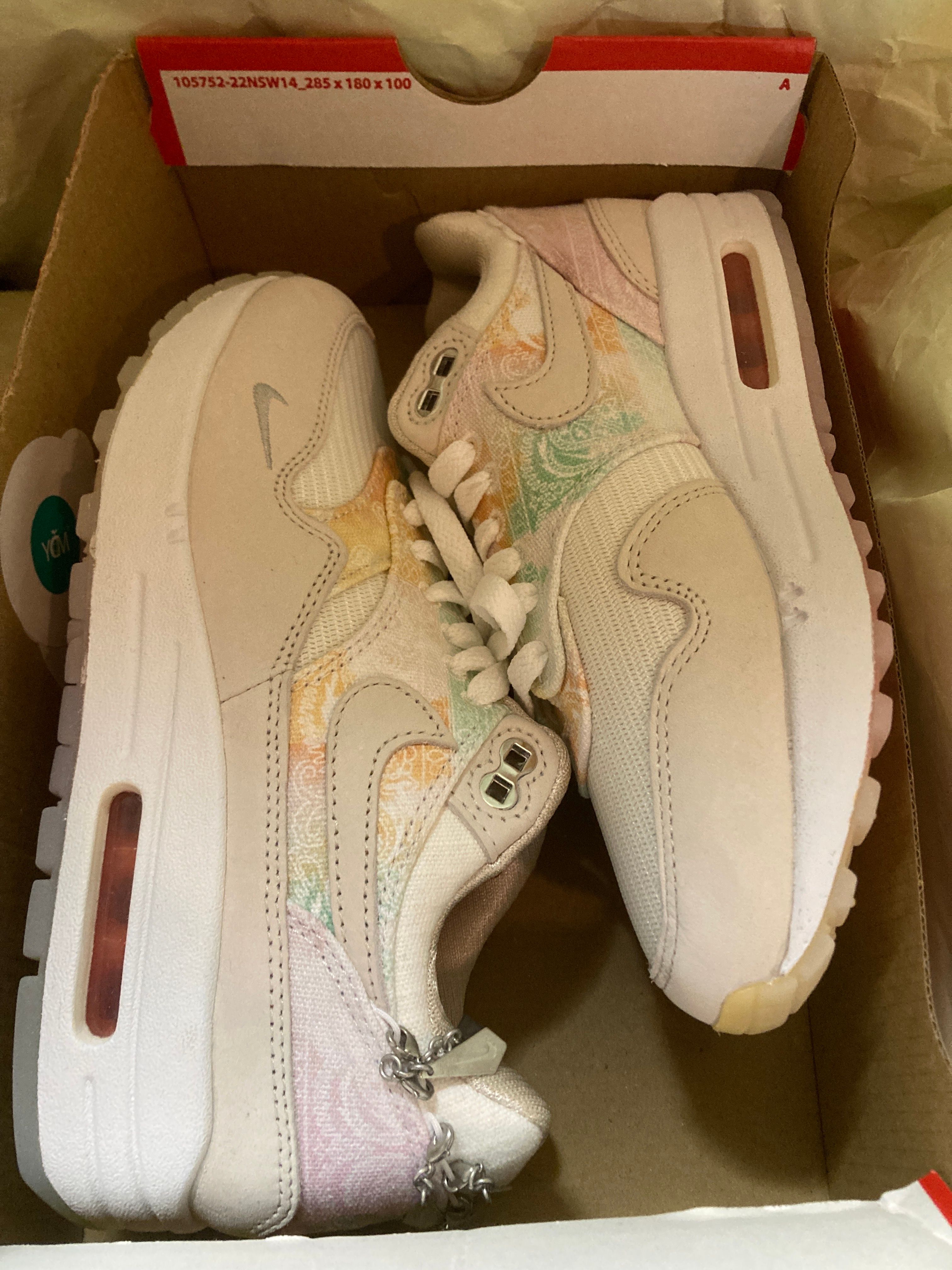 Nike Women's Air Max 1 "Phantom and Bright Mandarin"