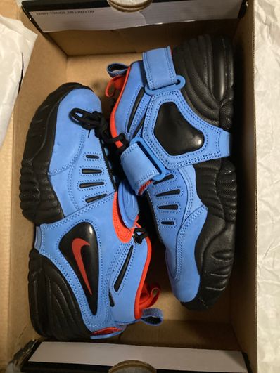 AMBUSH × Nike Air Adjust Force "University Blue and Habanero Red"