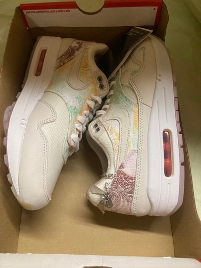 Nike Women's Air Max 1 "Phantom and Bright Mandarin"