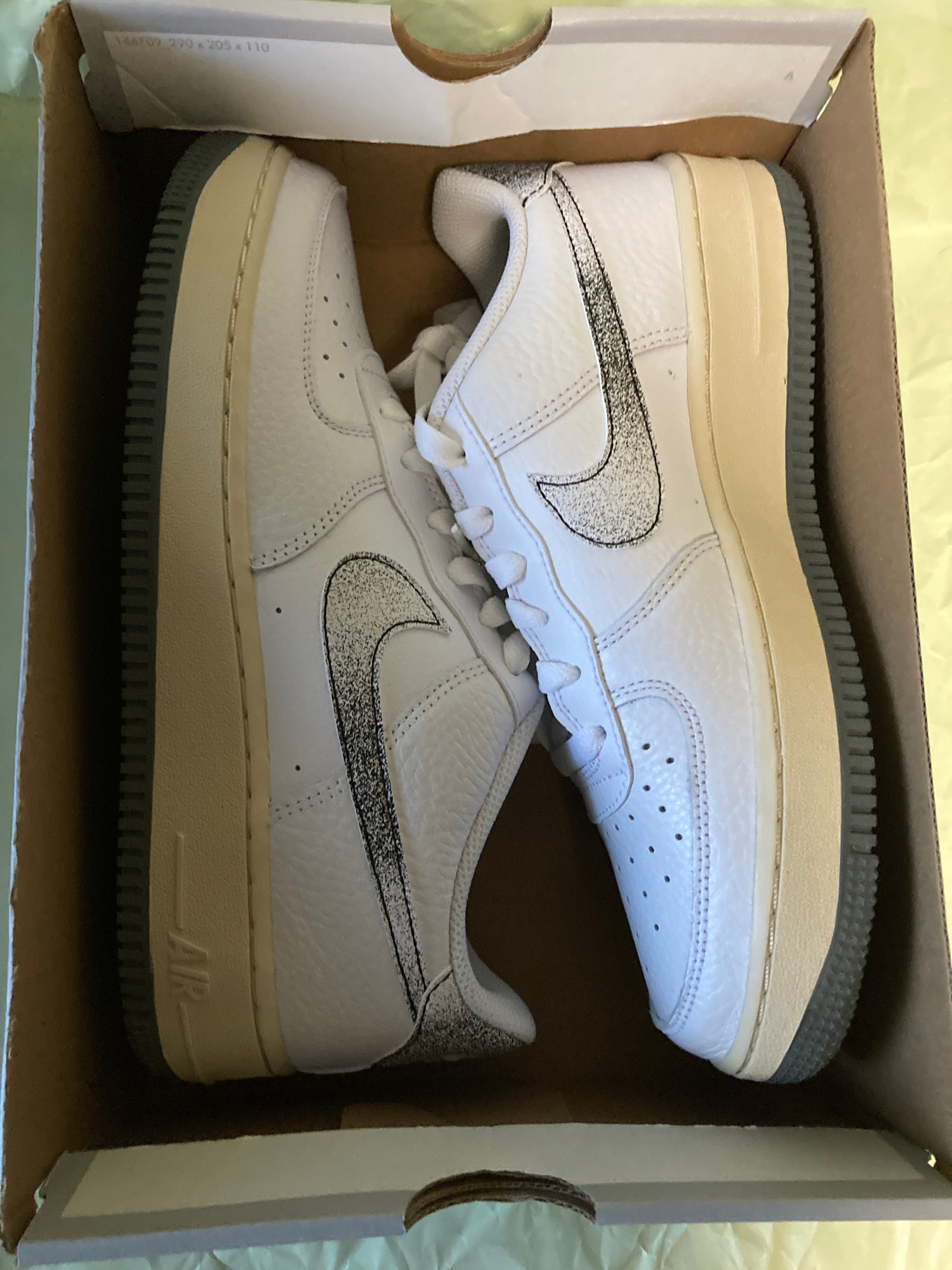 Nike GS Air Force 1 LV8 3 "White/Smoke Grey"