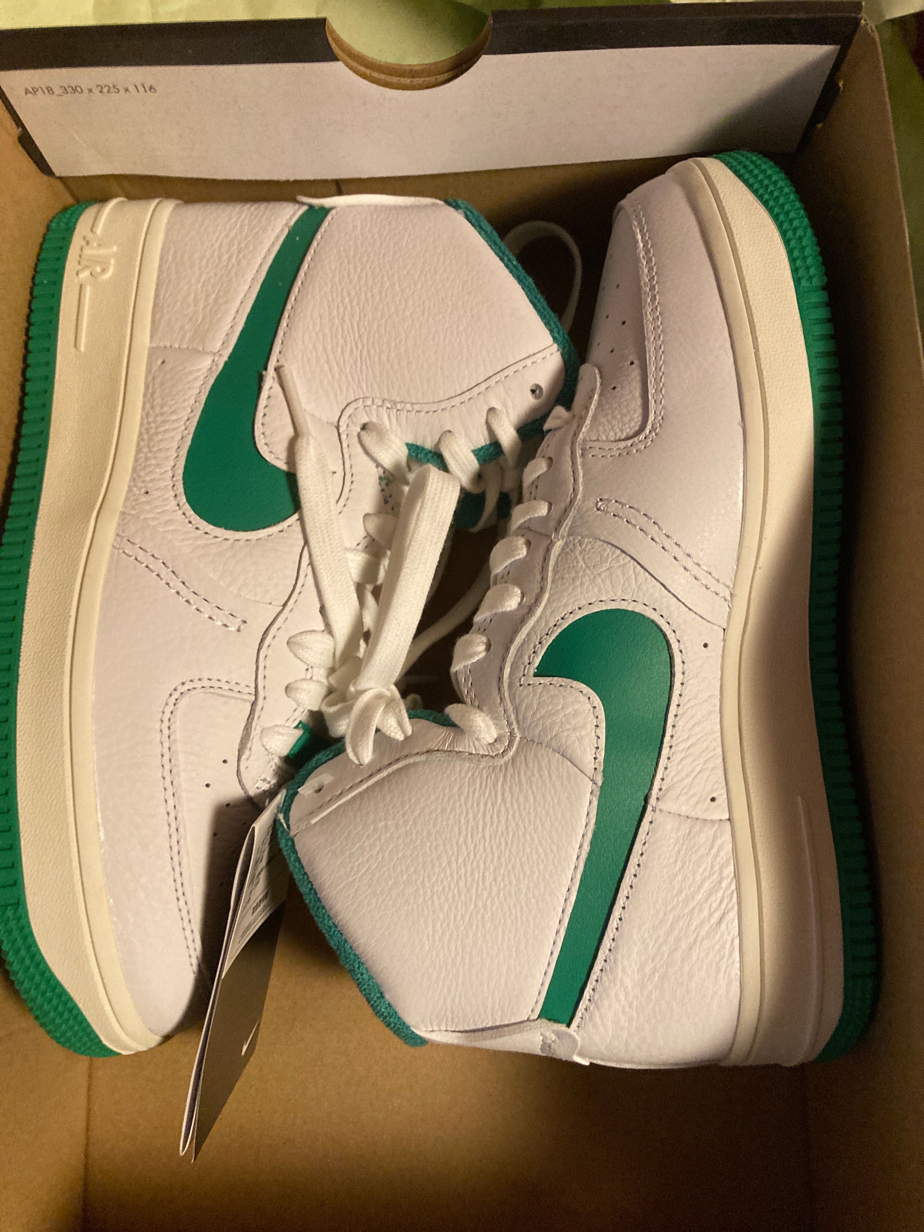 Nike Women's Air Force 1 High Sculpt "White/Green"