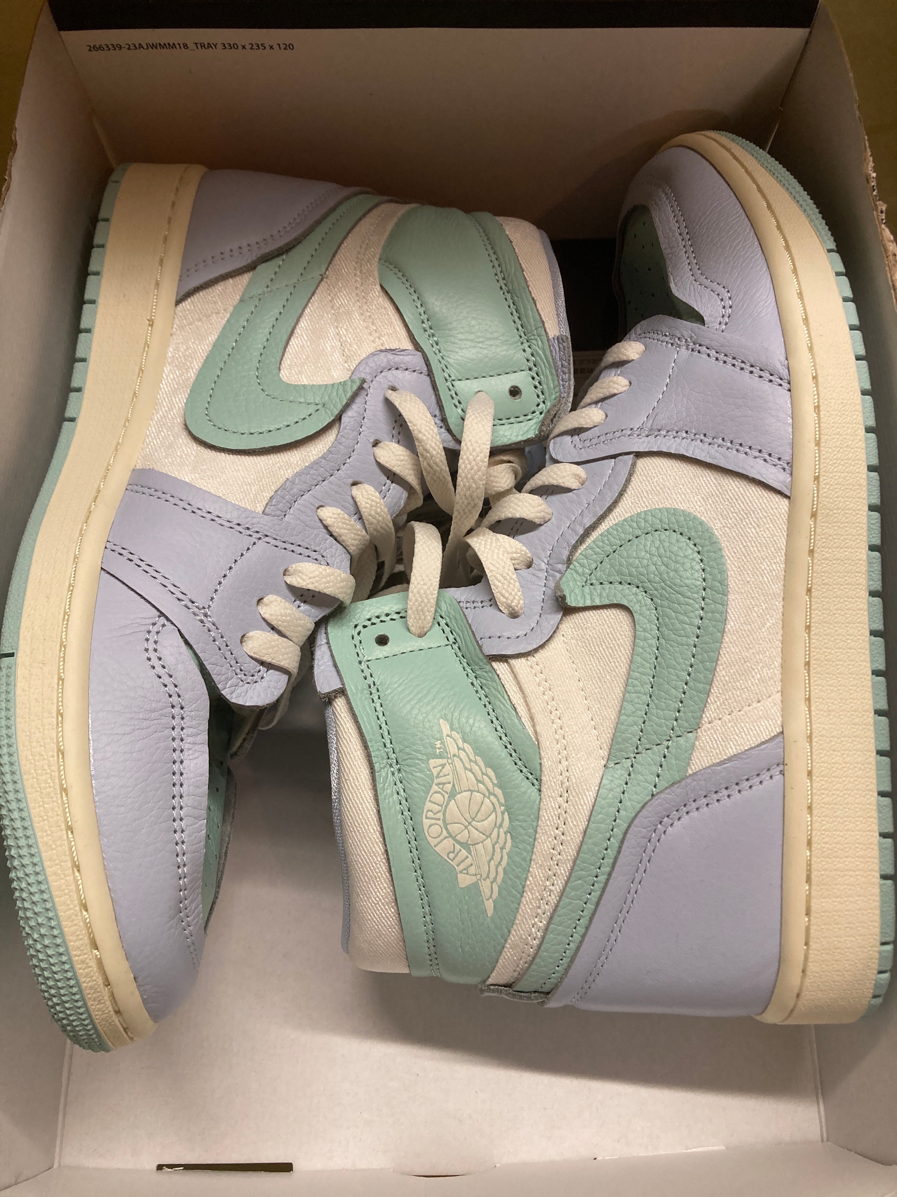 Nike Women's Air Jordan 1 High Method of Make "Hydrogen Blue/Light Dew/Coconut Milk/Sail"