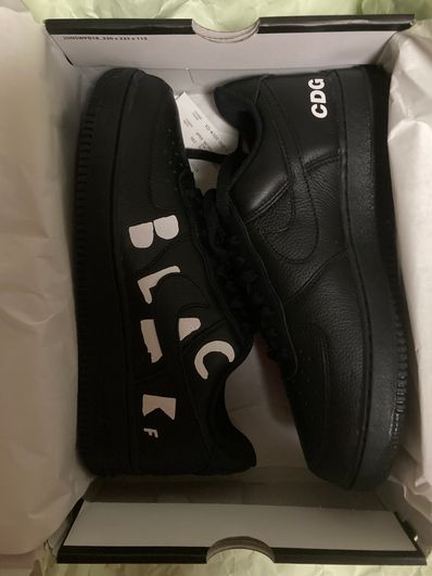 BLACK COMME des GARCONS × Nike Air Force 1 Low Retro "Black"