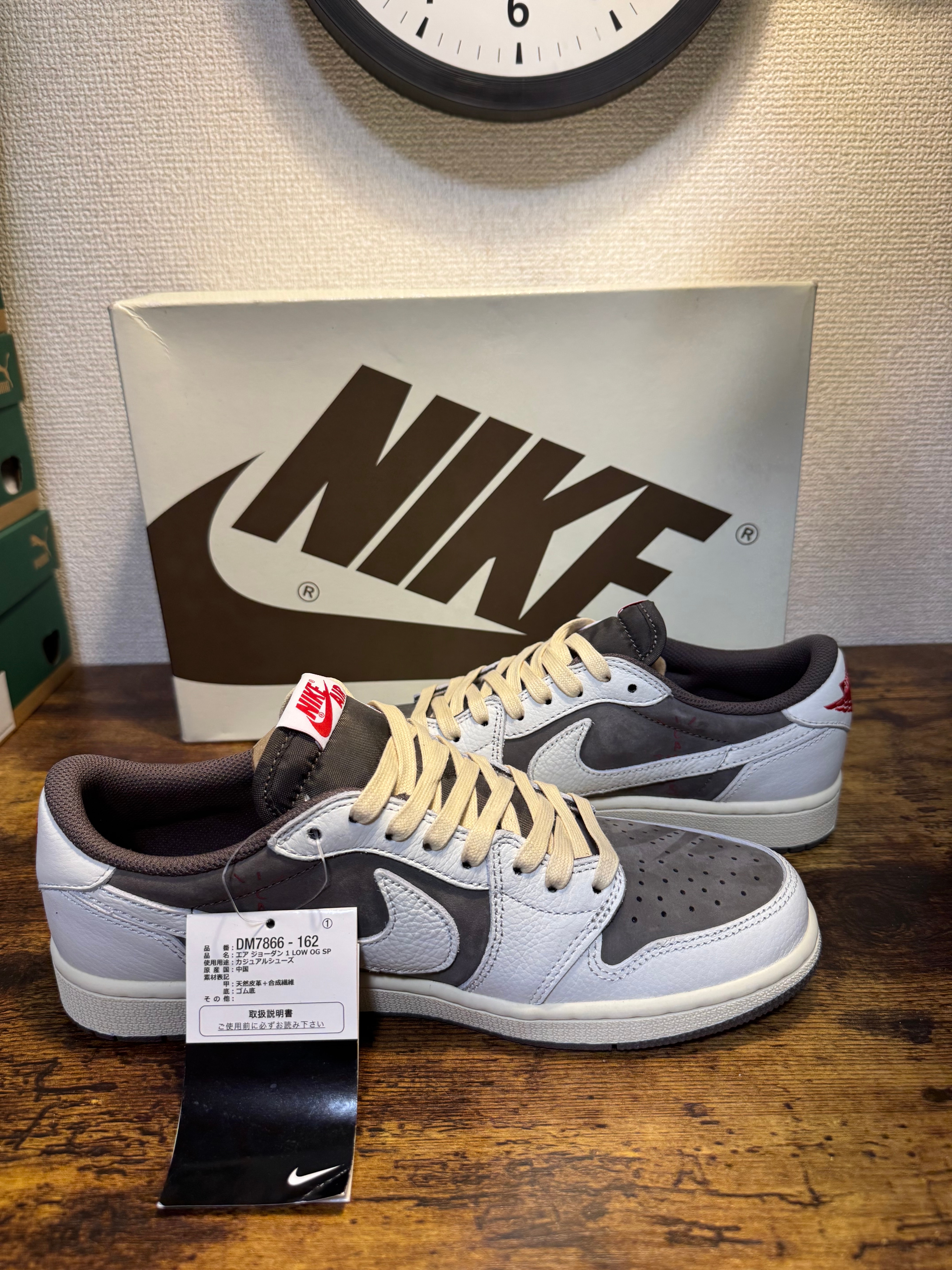Travis Scott × Nike Air Jordan 1 Low OG SP "Reverse Mocha/Sail and Ridgerock"
