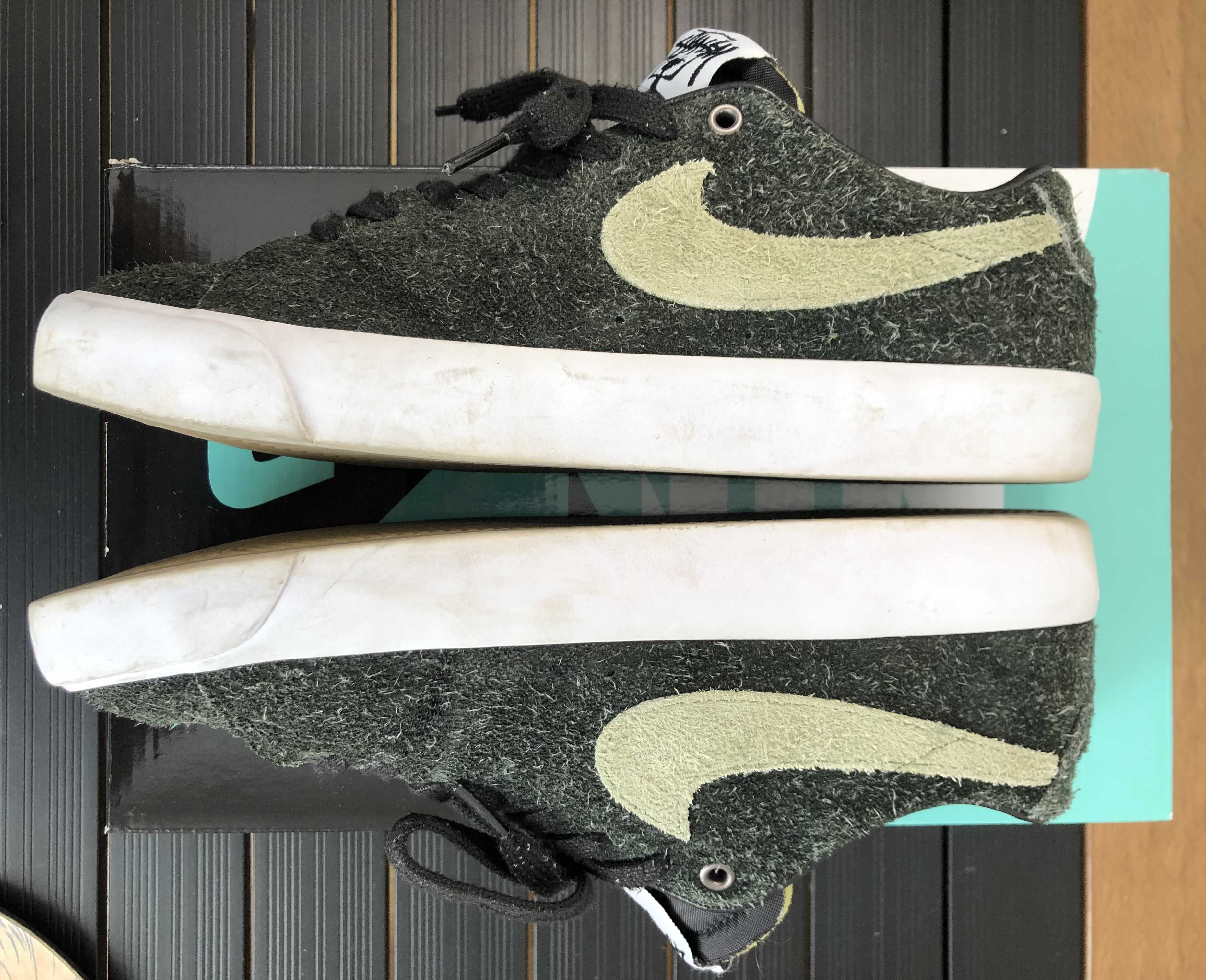 Stussy × Nike SB Blazer Low "Black/Palm Green"