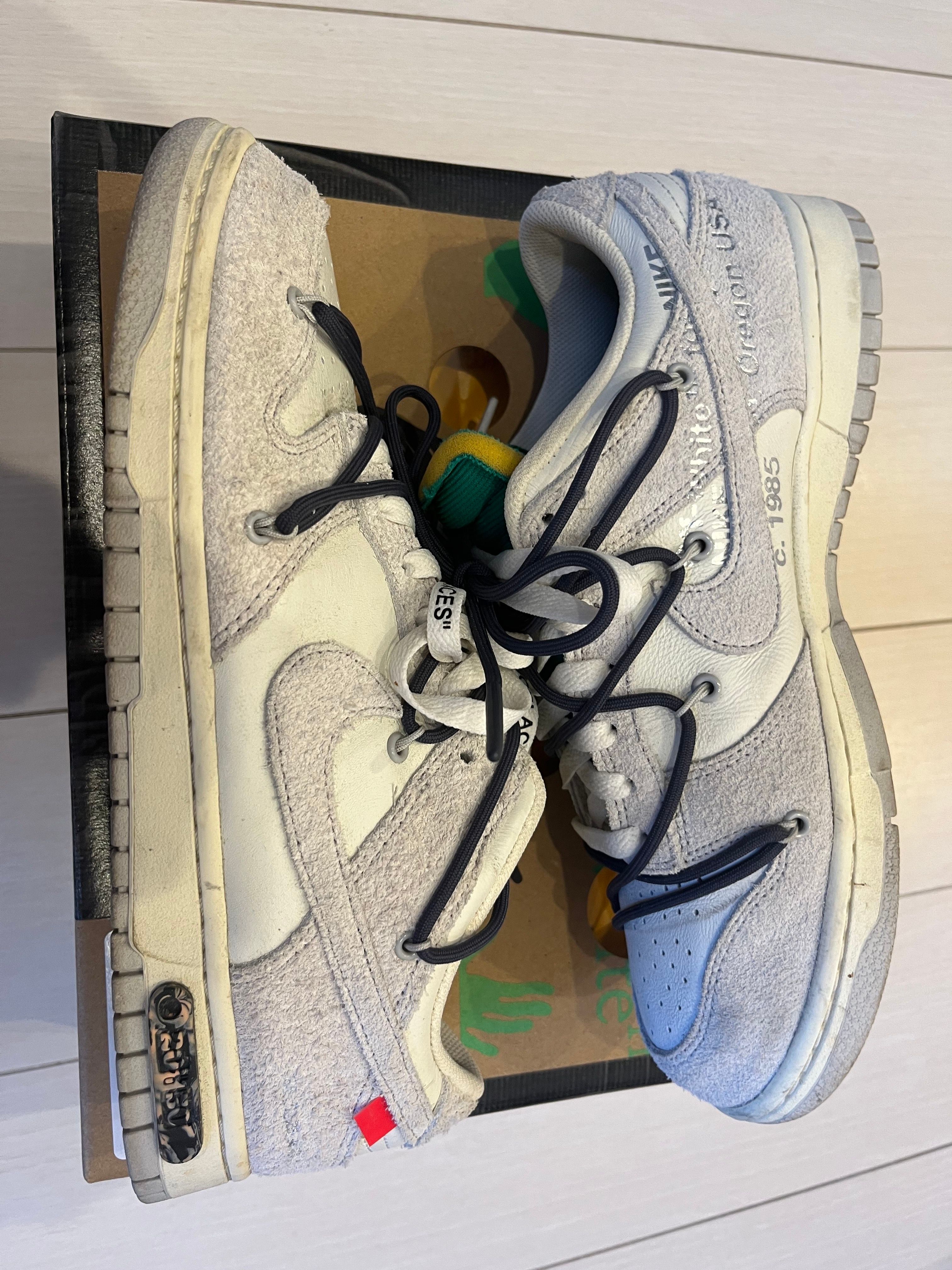Off-White × Nike Dunk Low "Sail/Neutral Grey/Gridiron"