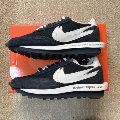 Fragment × sacai × Nike LD Waffle "Blackended Blue"