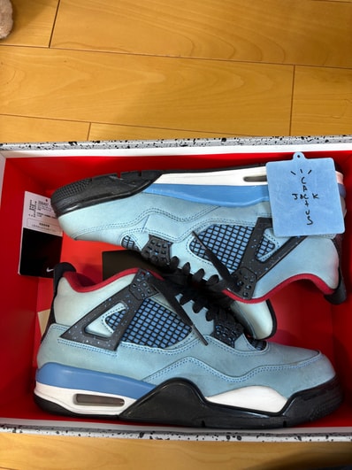 Travis Scott × Nike Air Jordan 4 Retro Cactus Jack "University Blue"