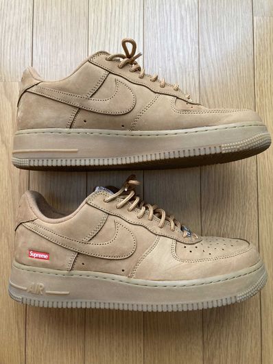Supreme × Nike Air Force 1 Low "Flax/Wheat"