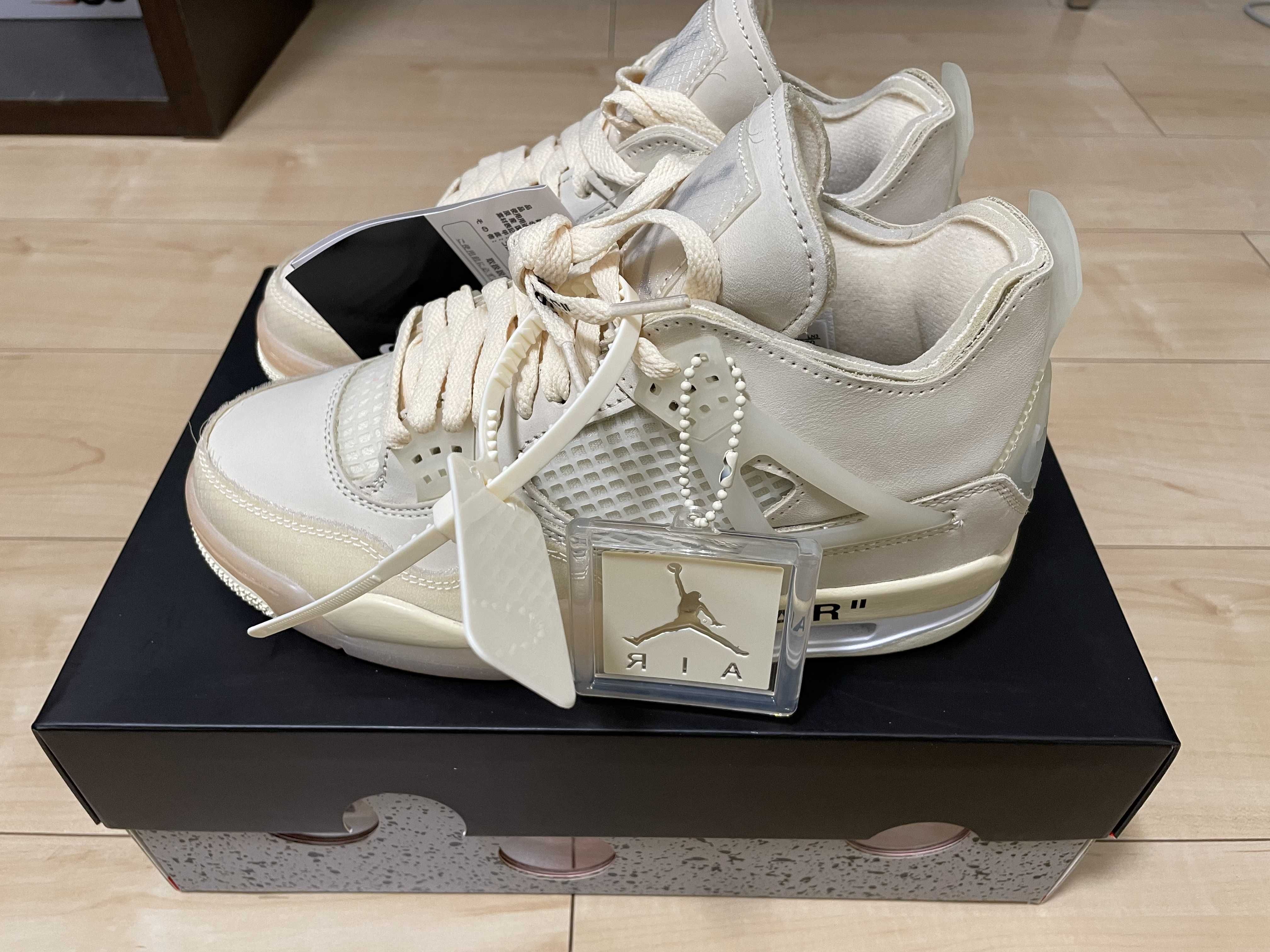 Off-White × Nike Women's Air Jordan 4 SP "Sail"