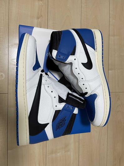 Travis Scott × fragment design × Nike Air Jordan 1 Retro High OG SP "Military Blue"