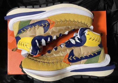 Jean-Paul Gaultier × sacai × Nike VaporWaffle "Sesame/Multi Color"