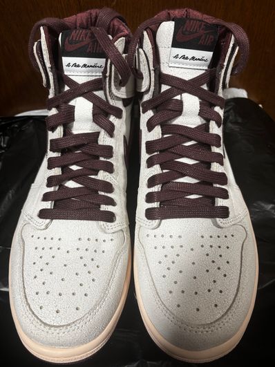 A Ma Maniere × Nike Air Jordan 1 Retro High OG "Sail and Burgundy"