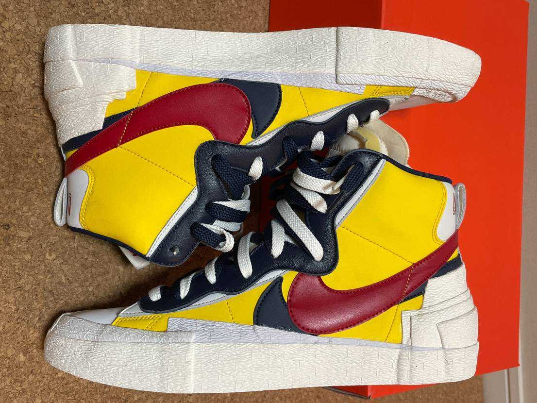 sacai × Nike Blazer Mid "Varsity Maize/Varsity Red"