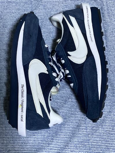 Fragment × sacai × Nike LD Waffle "Blackended Blue"