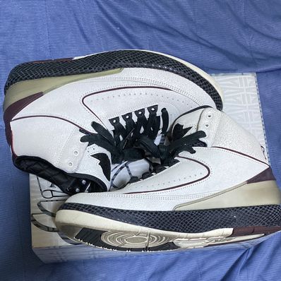 A Ma Maniere × Nike Air Jordan 2 "Airness/Sail and Burgundy"