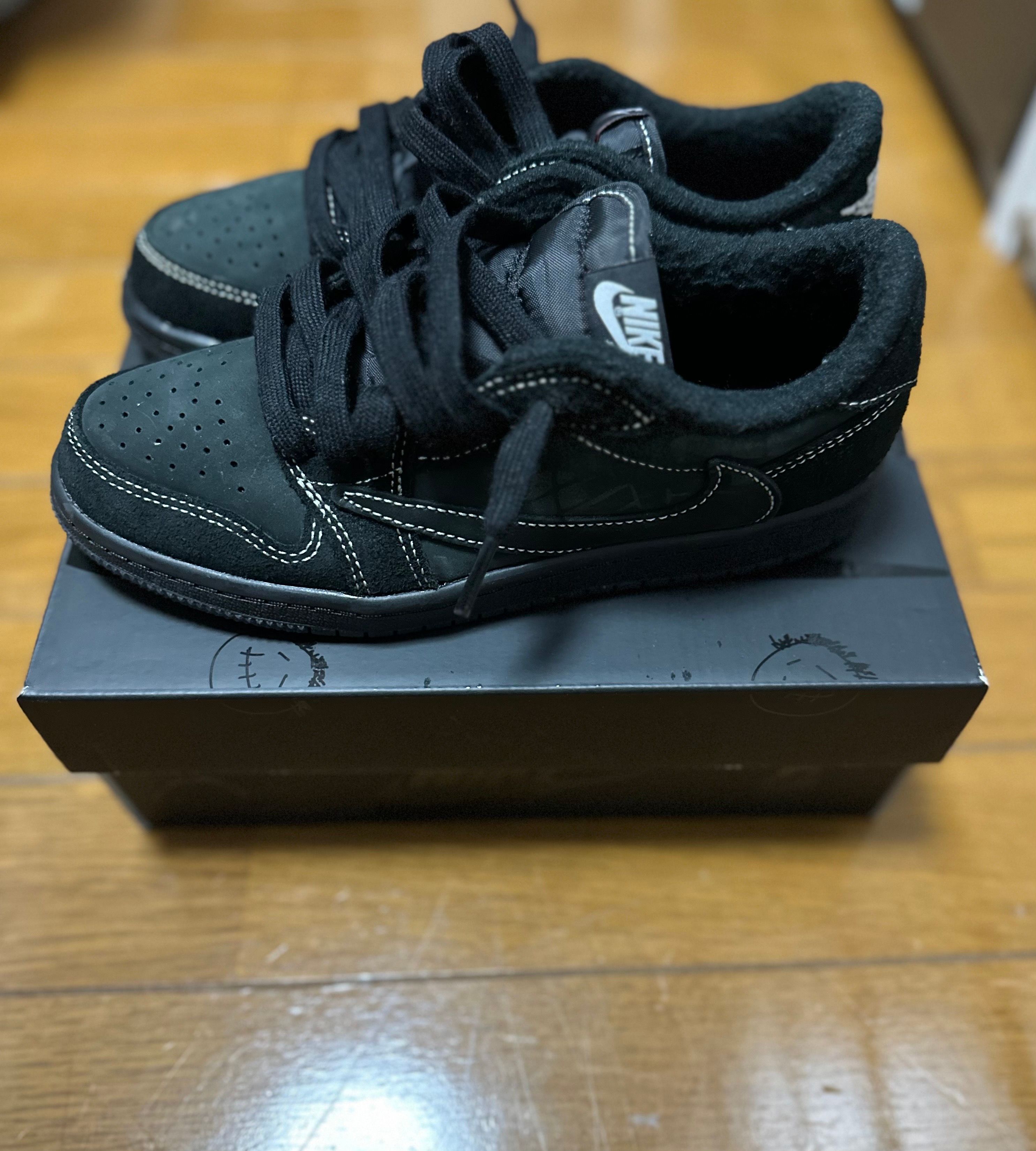 Travis Scott × Nike PS Air Jordan 1 Low OG SP "Black Phantom"