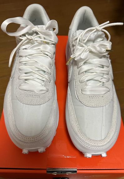 sacai × Nike LDV Waffle "Triple White"