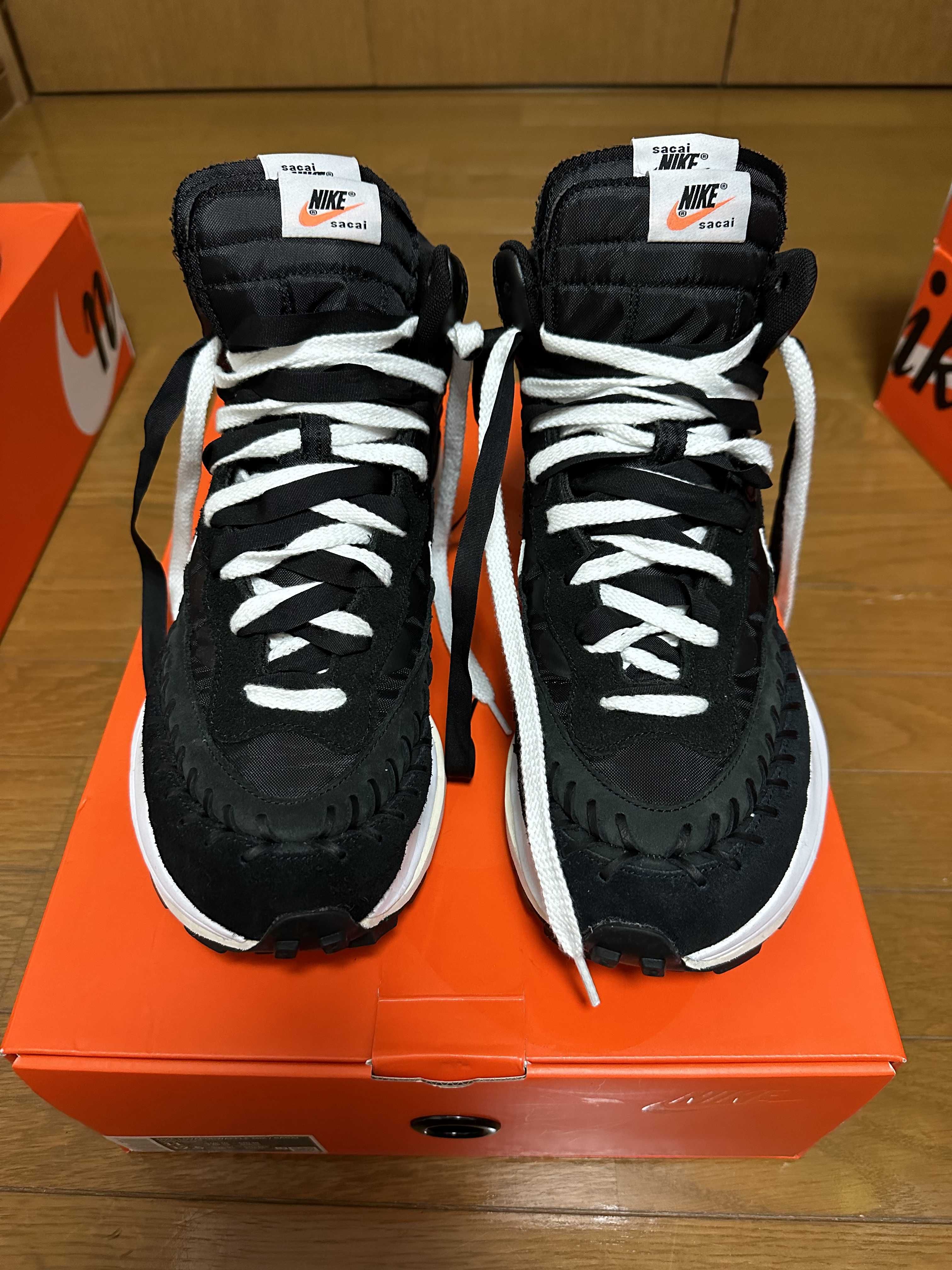 Jean-Paul Gaultier × sacai × Nike Vapor Waffle "Black/Black-White"