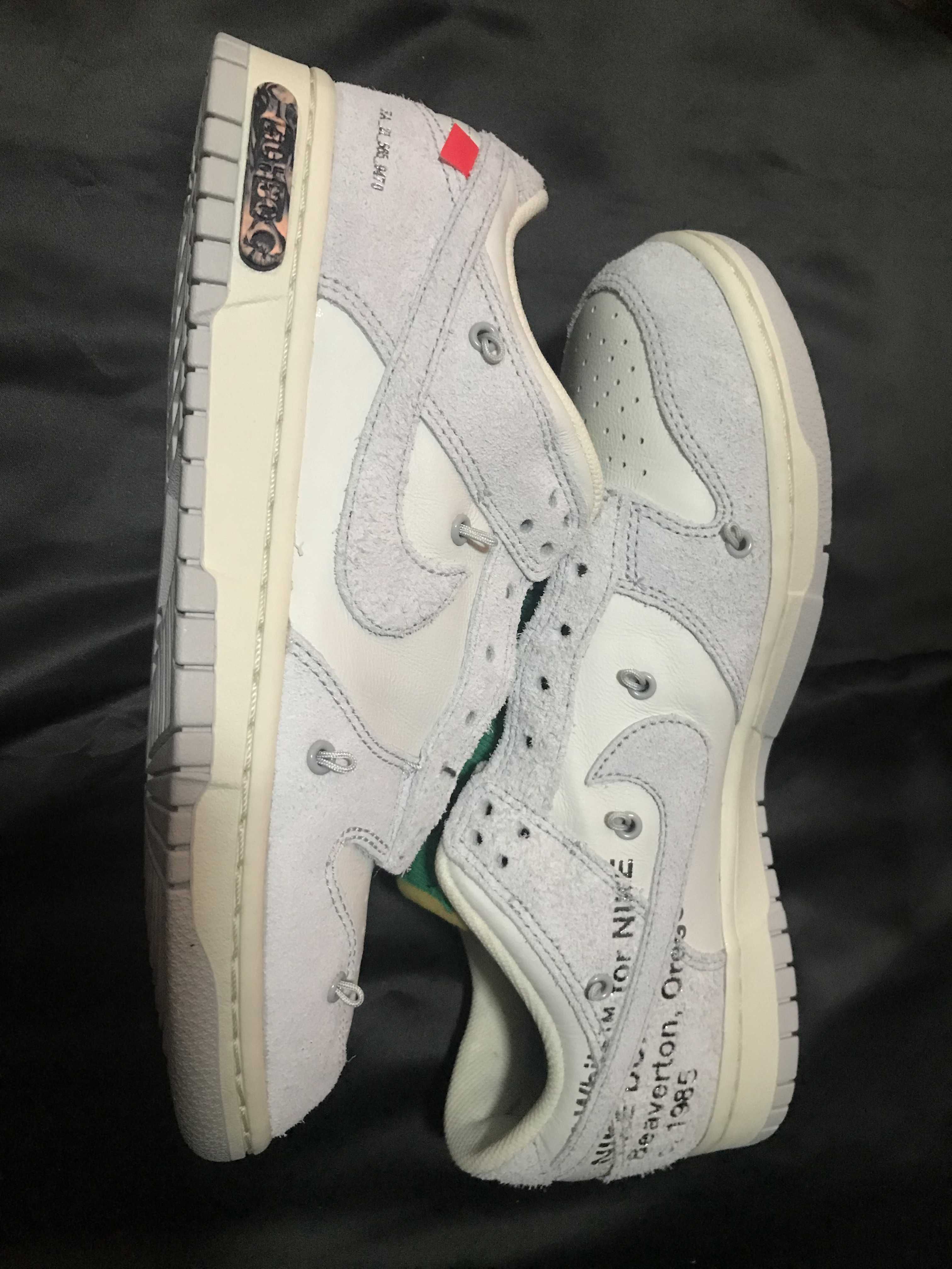 Off-White × Nike Dunk Low "Sail/Neutral Grey/Gridiron"