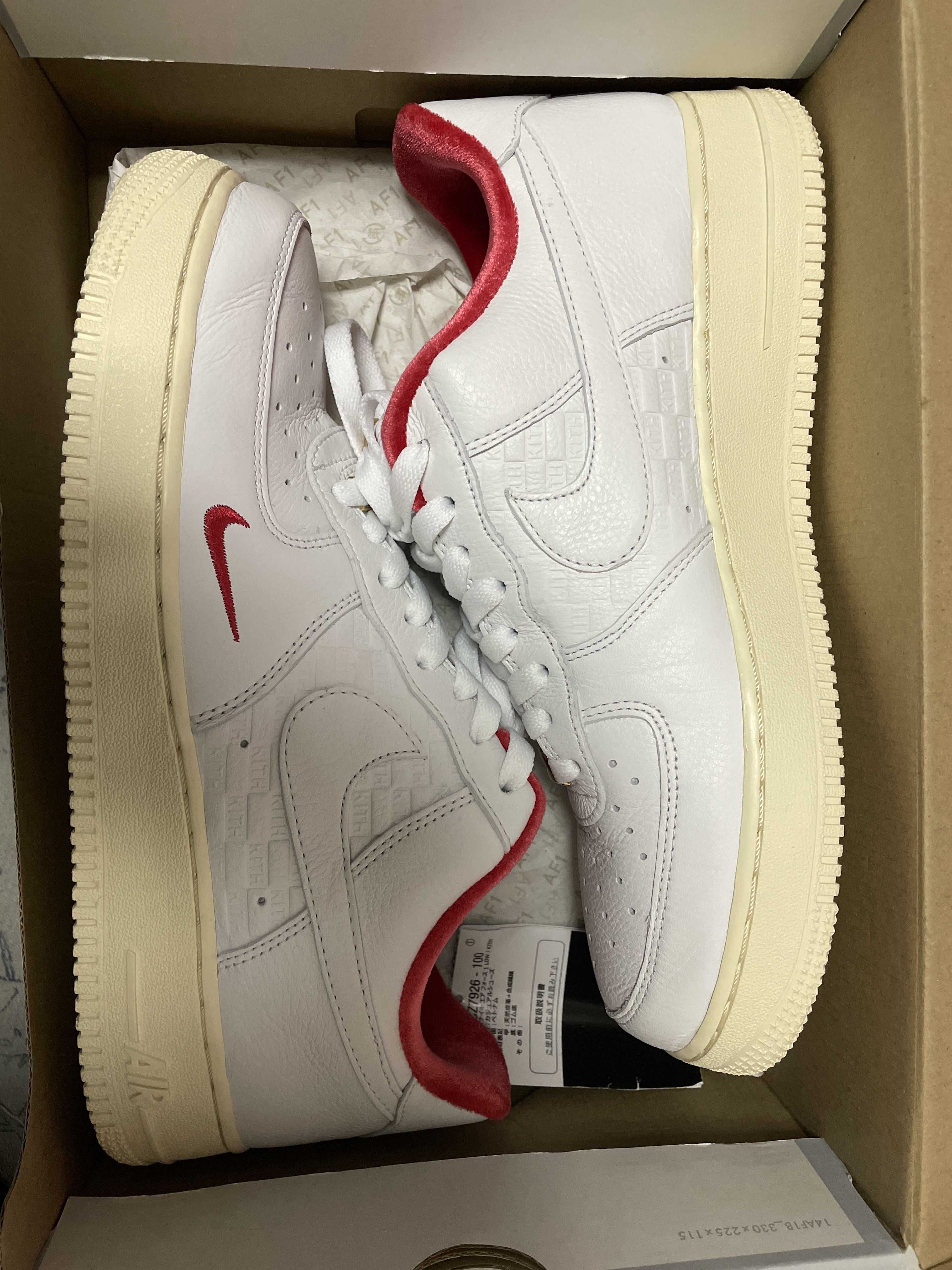 KITH × Nike Air Force 1 Low "White/Red"