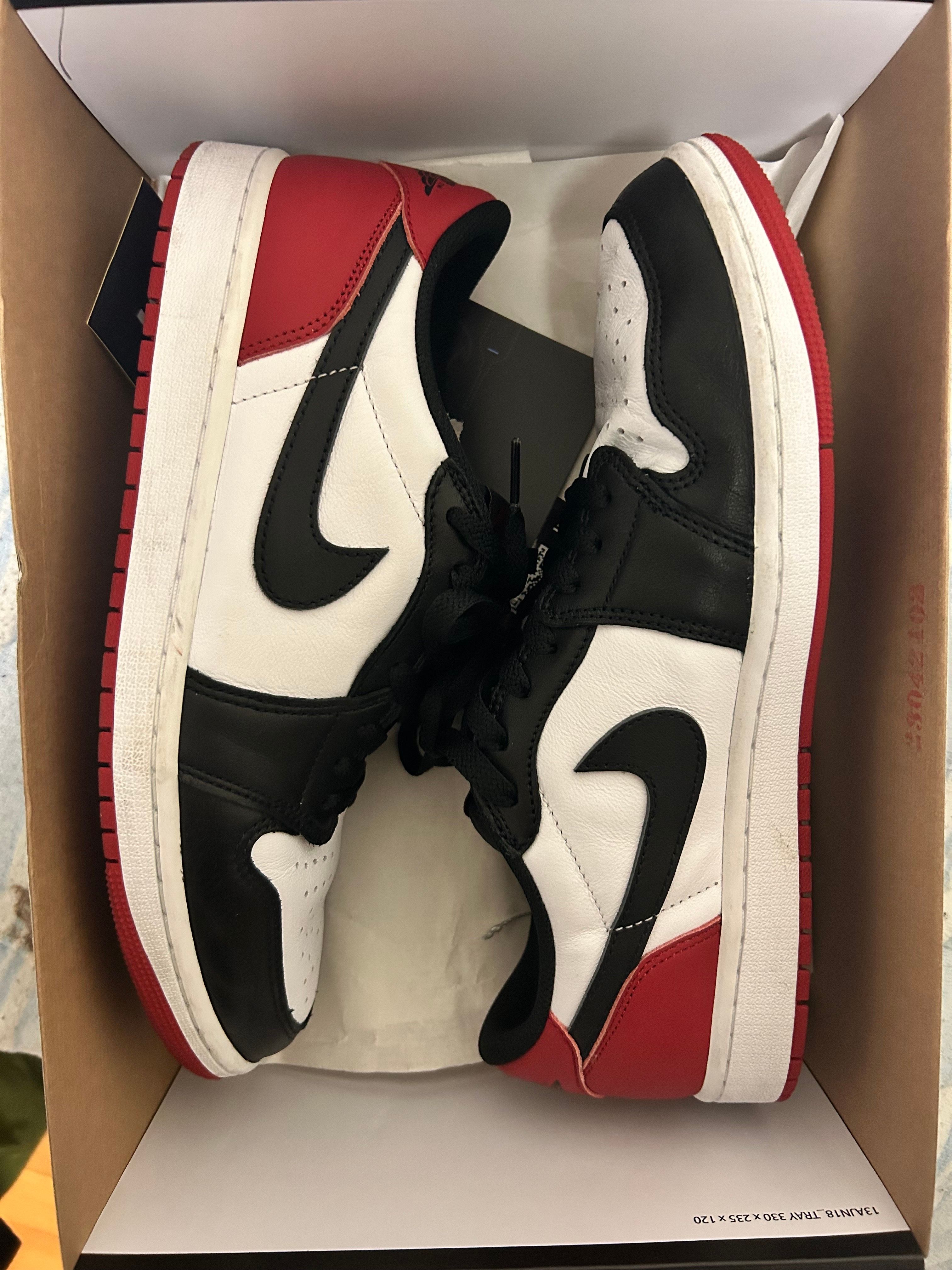 Nike Air Jordan 1 Retro Low OG "Black Toe"